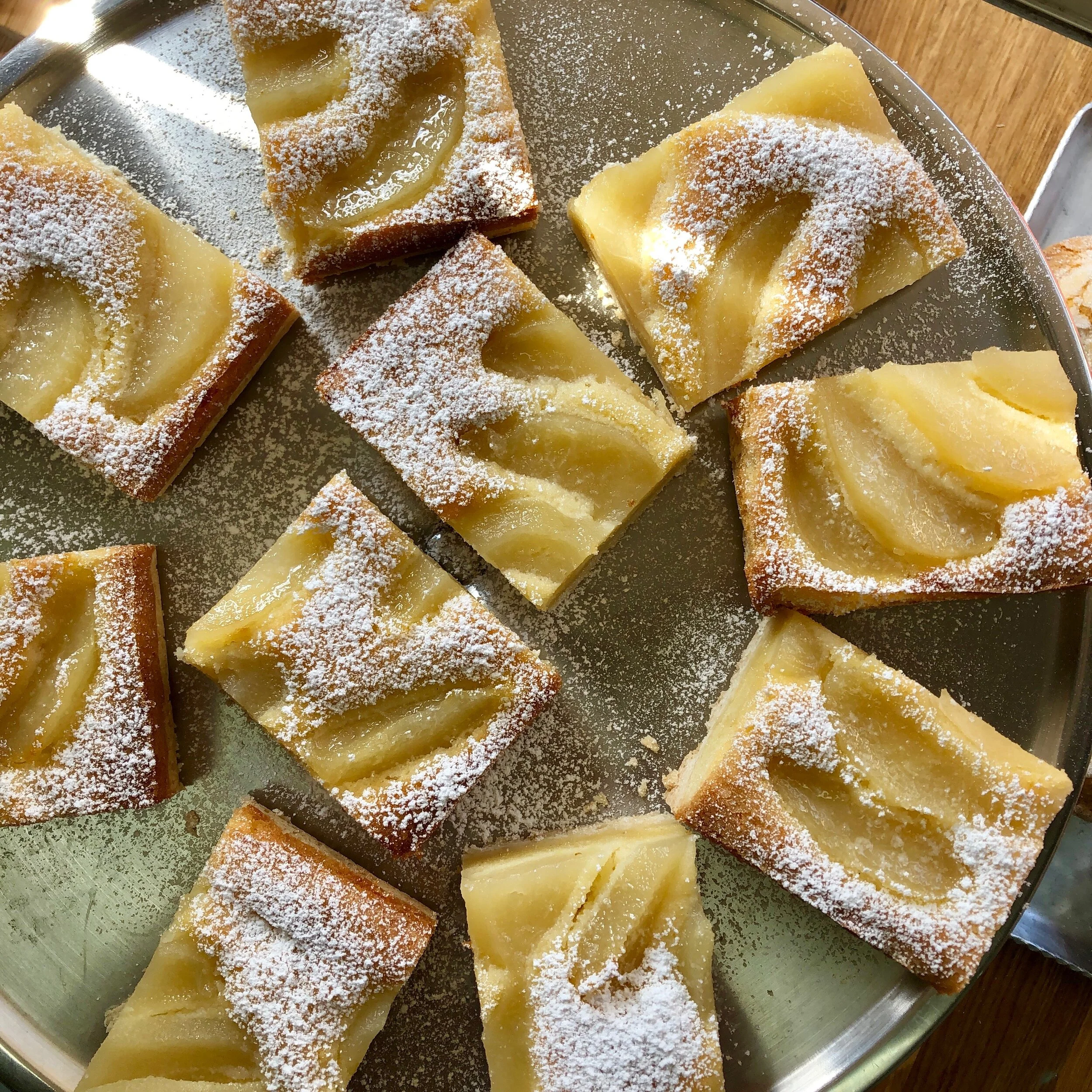   Pear Almond Tart Bars  