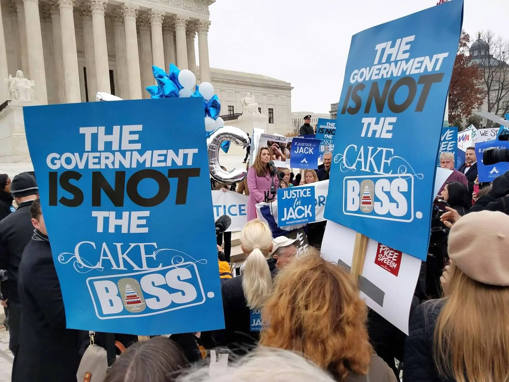 Rally at Supreme Court for Jack Philips