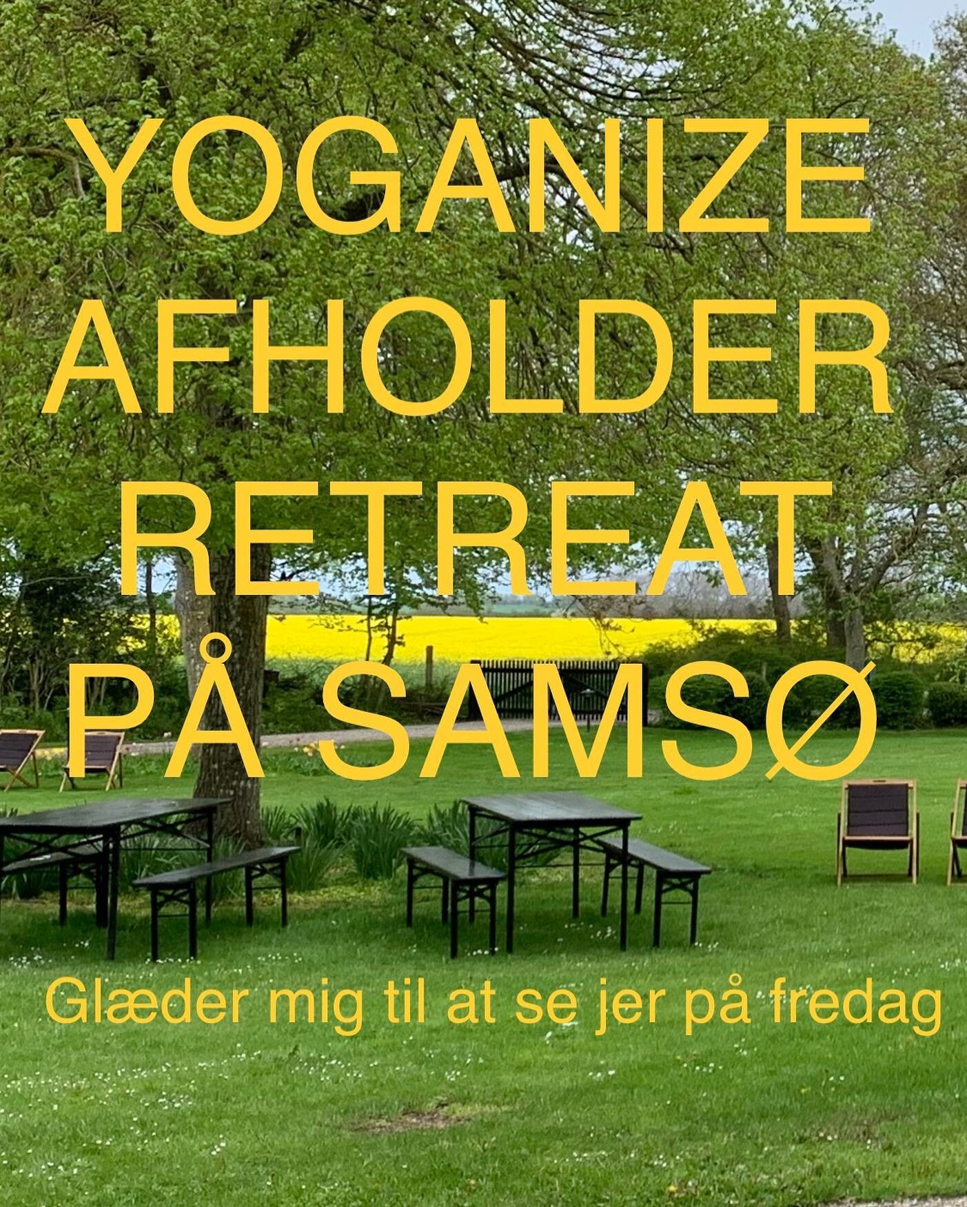 Mit Pinse Yoga Retreat er fyldt og jeg gl&aelig;der mig S&Aring; meget til at se jer hos Sams&oslash; Retreat. Skal du med n&aring;r jeg til september afholder det n&aelig;ste?
#helleyoganize#sams&oslash;retreat