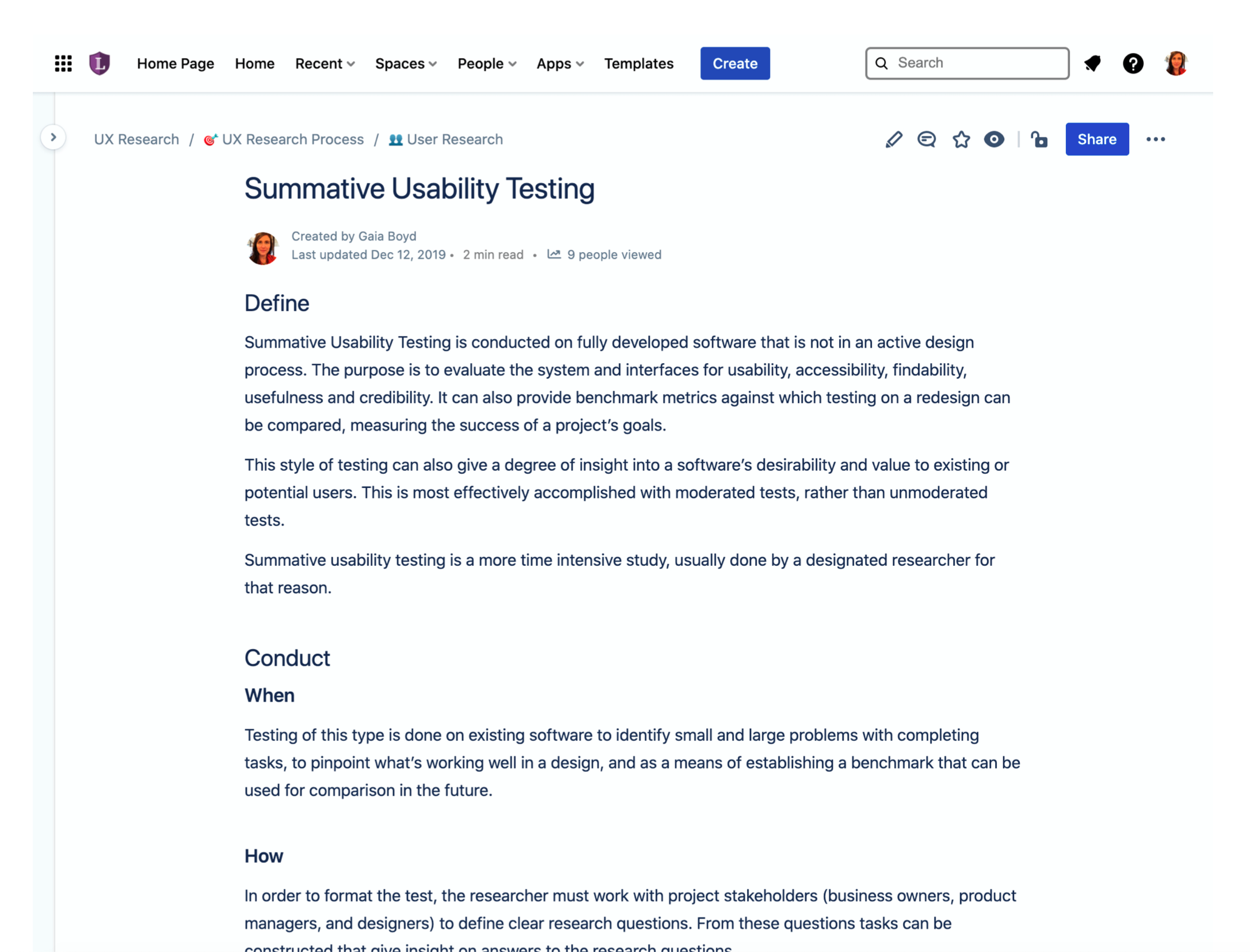 Usability Test Planning Template