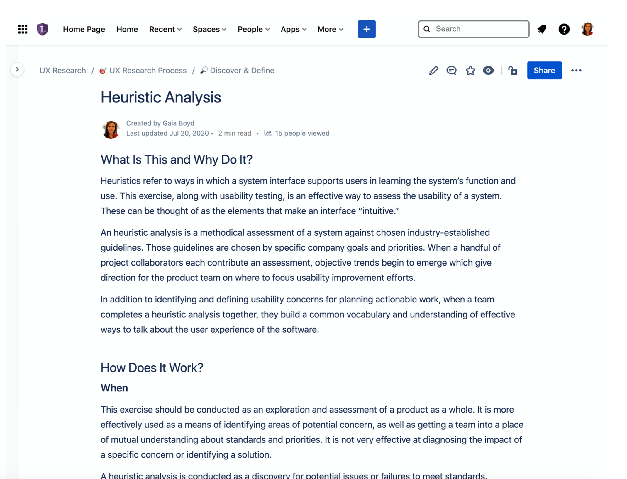 Heuristic Analysis Method Description