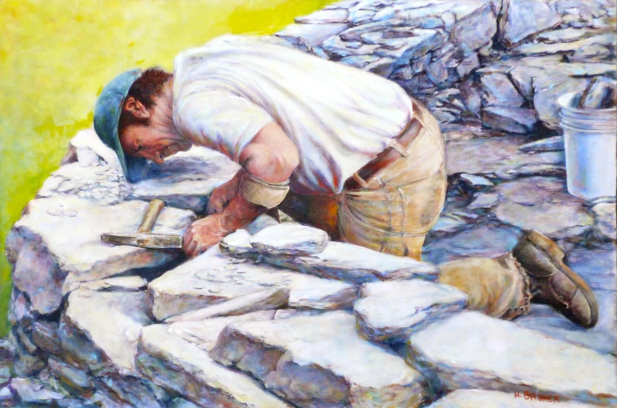 Stone Wall, 36"x24"