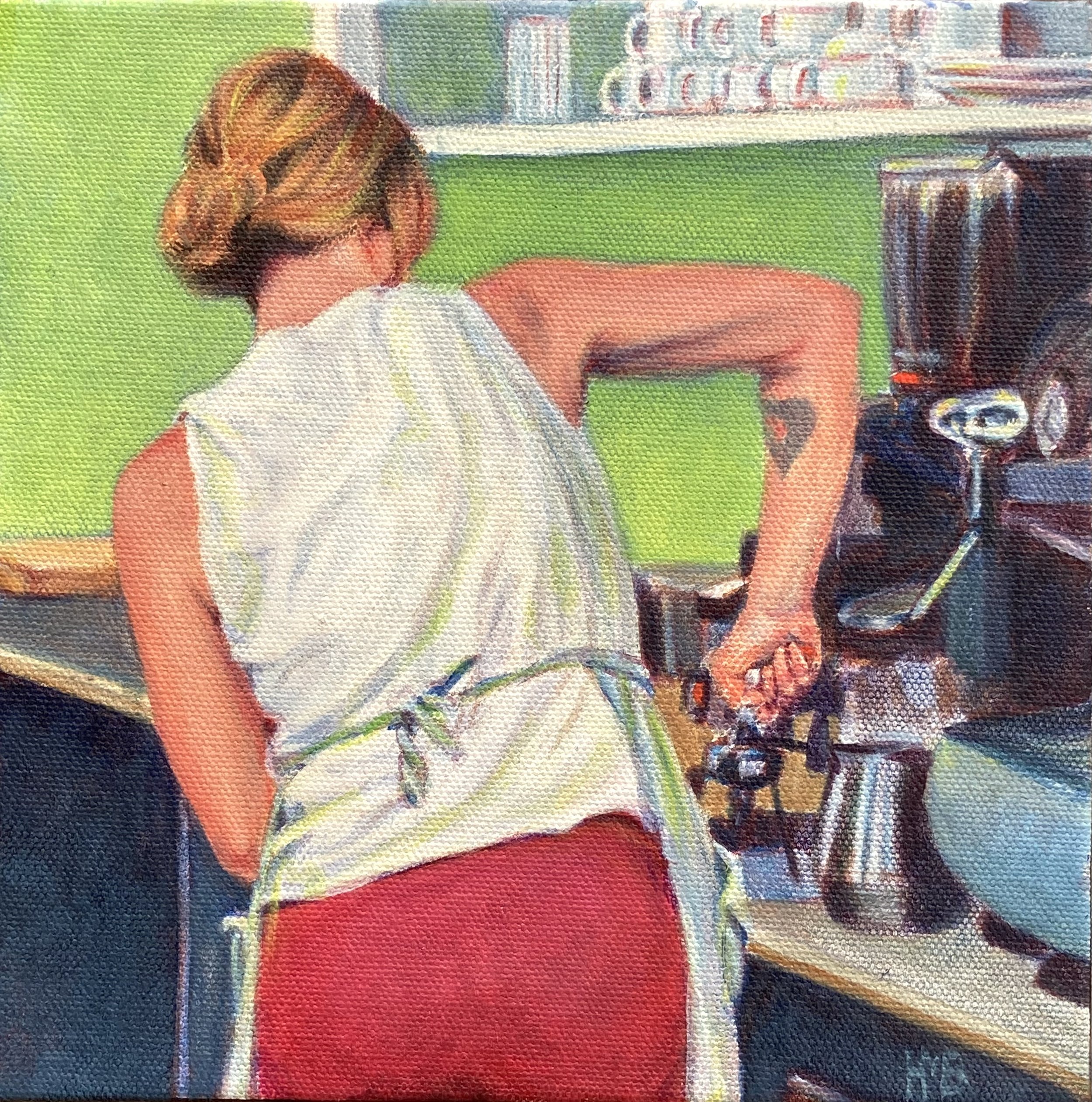 Espresso, 8"x8"