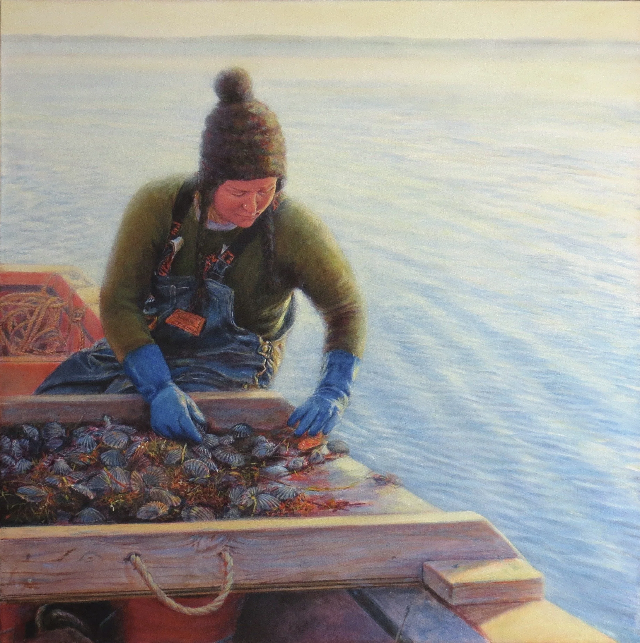 Scallops, 36"x36"
