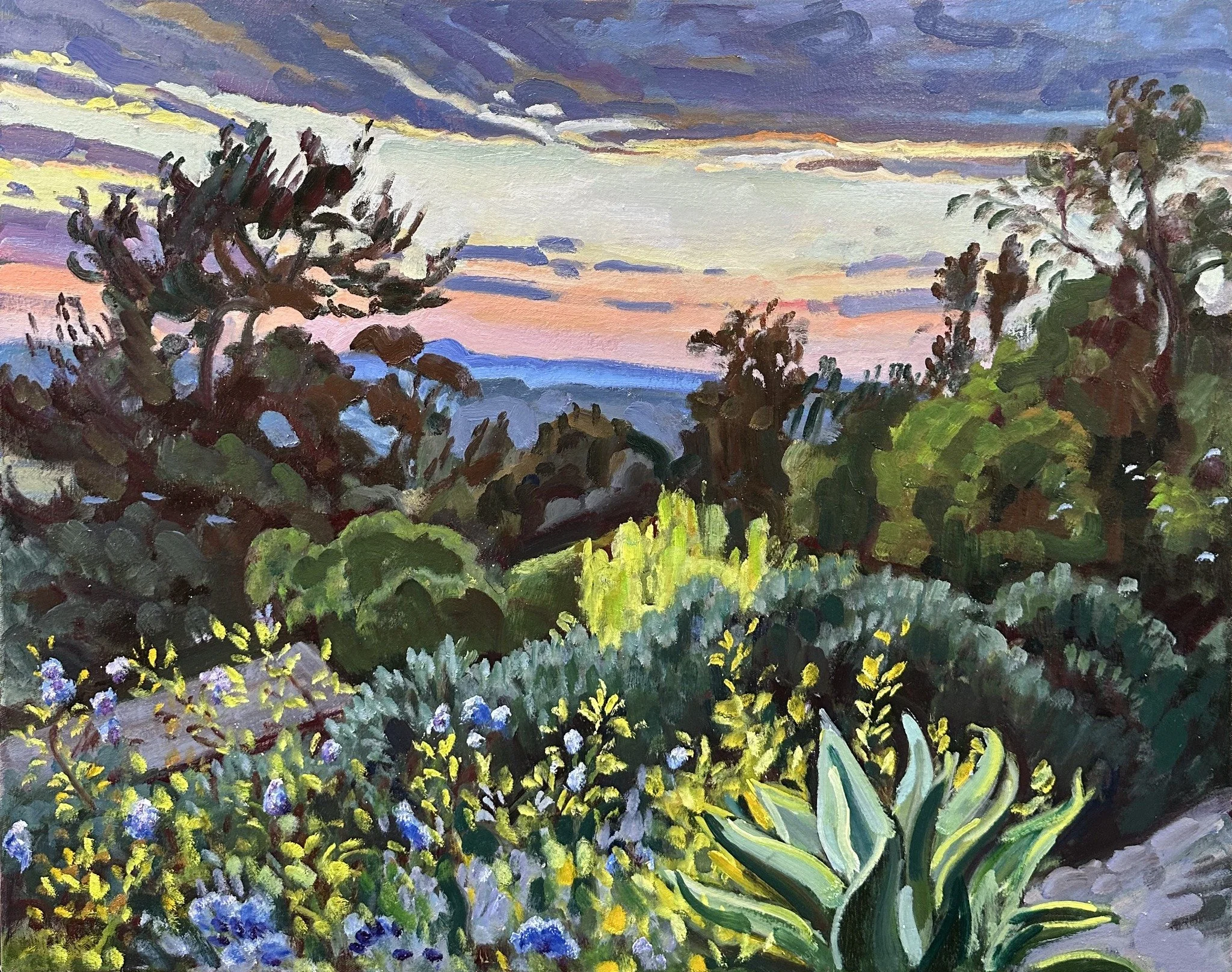 North to Cowles Mountain #2 24 by 30”. 2025