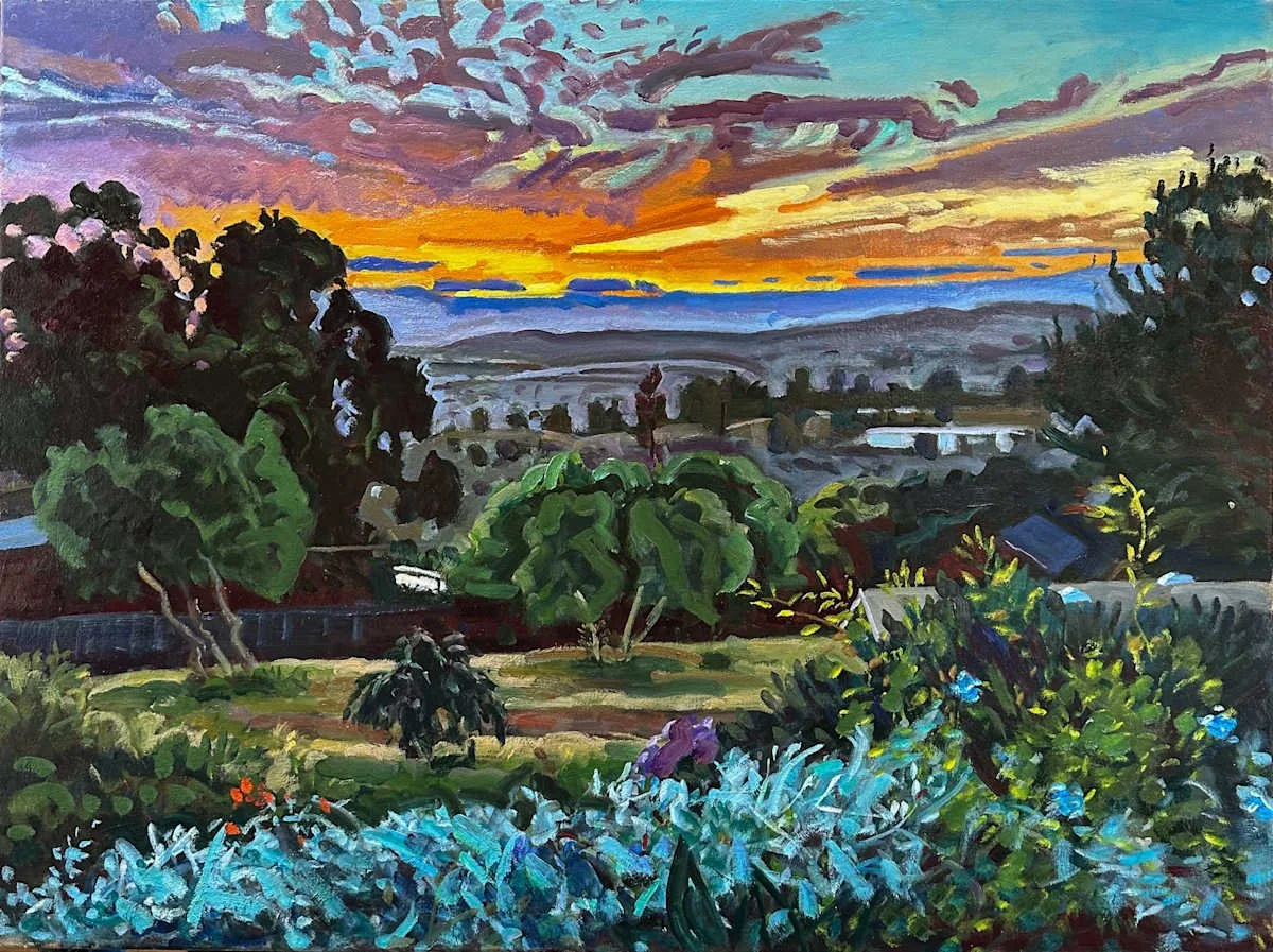 Landscape Facing West; 30 by 40" 2025