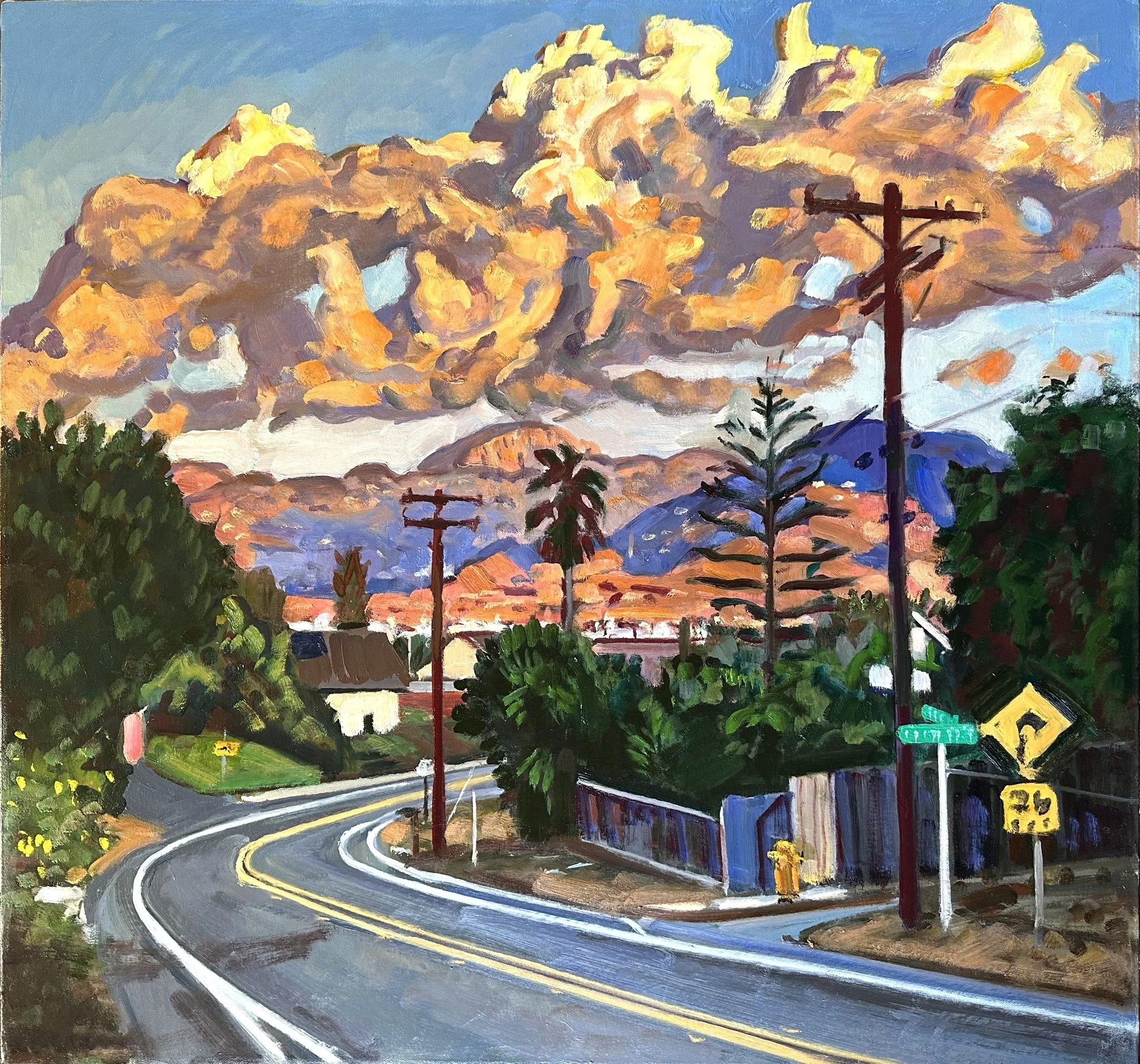 Big Cloud over Austin Drive 30 by 32”. 2024