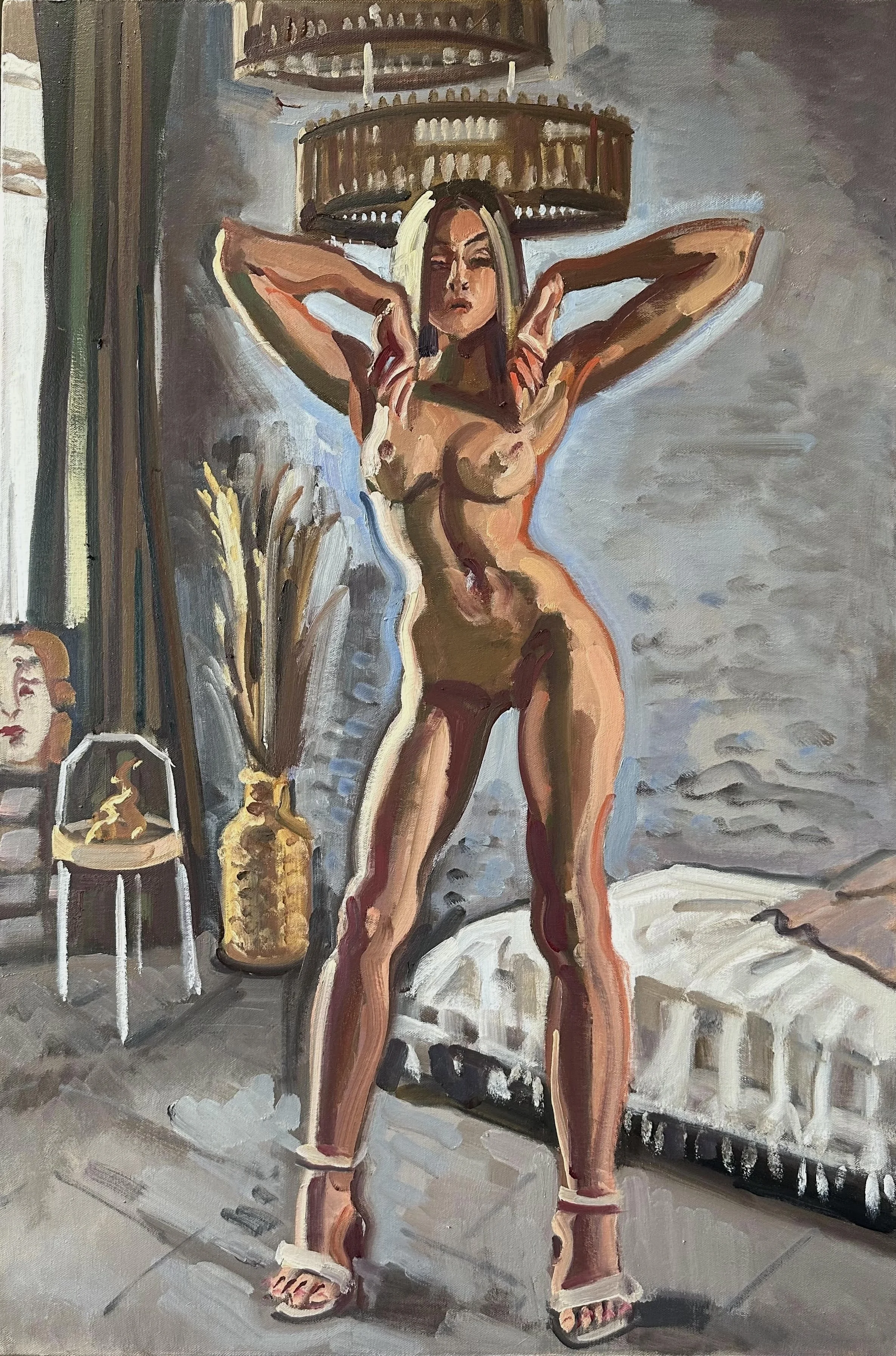 Nu with Raised Arms 24 x 36"