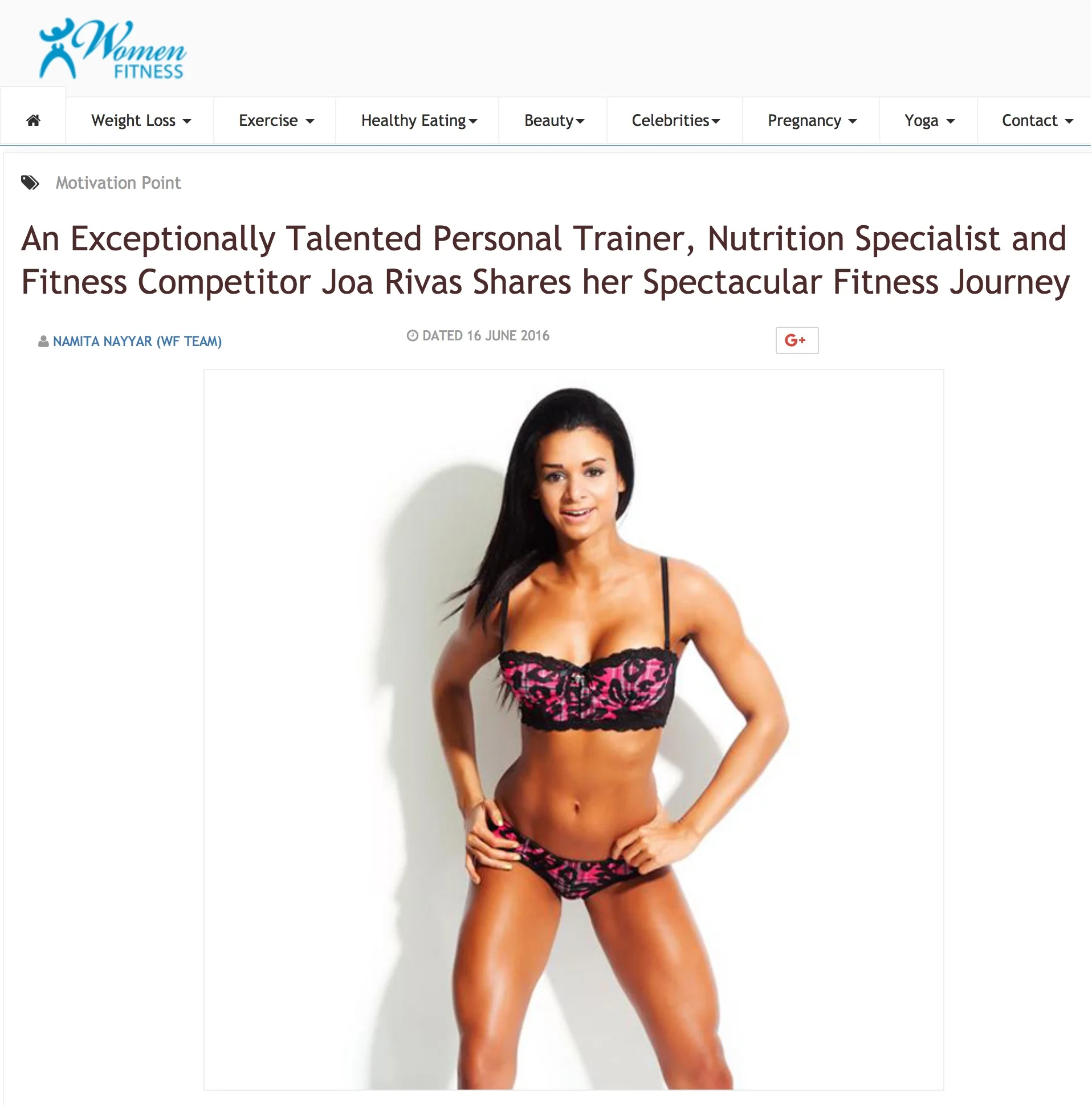 women fitness article