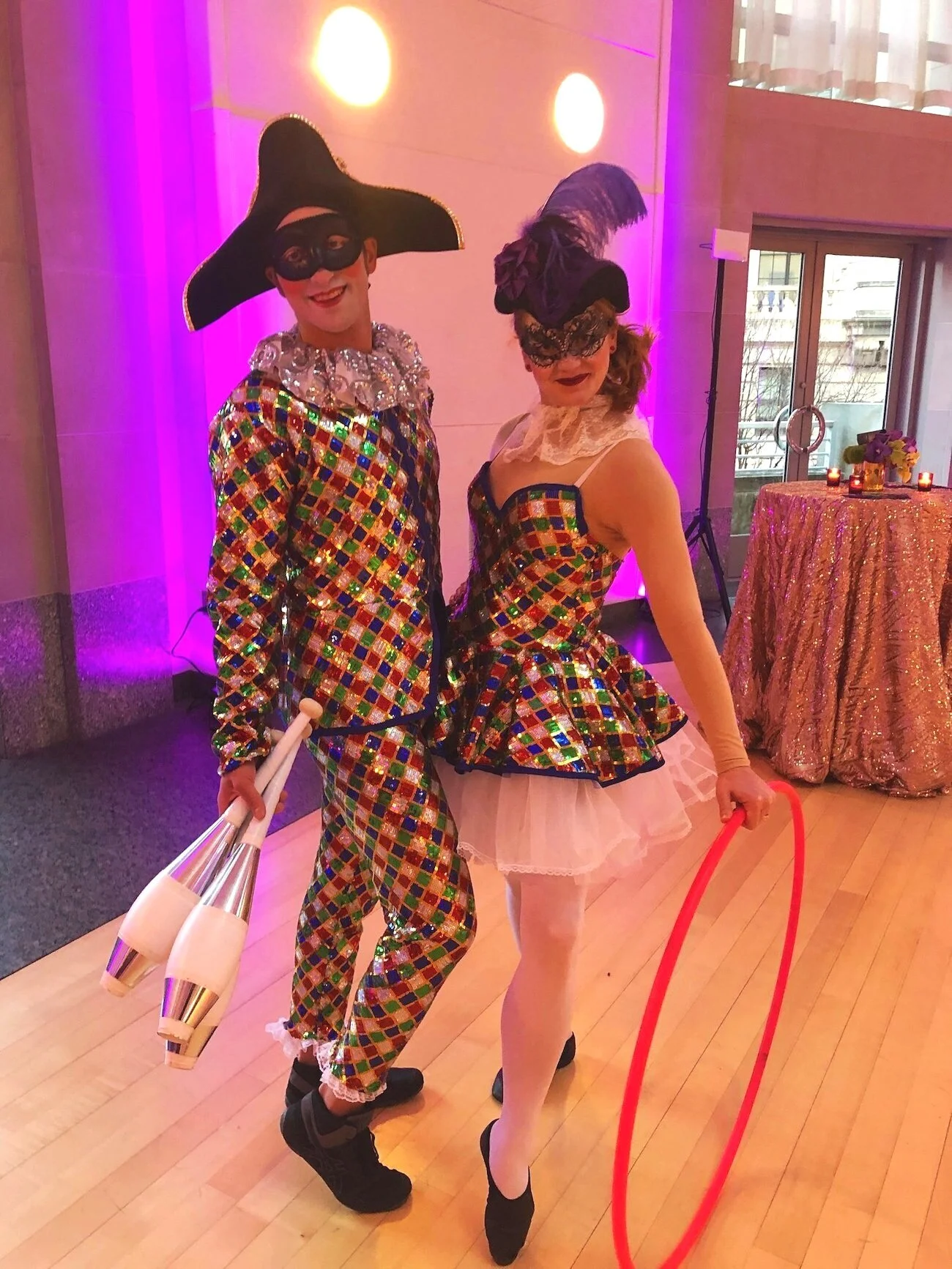 Mardi Gras Harlequins