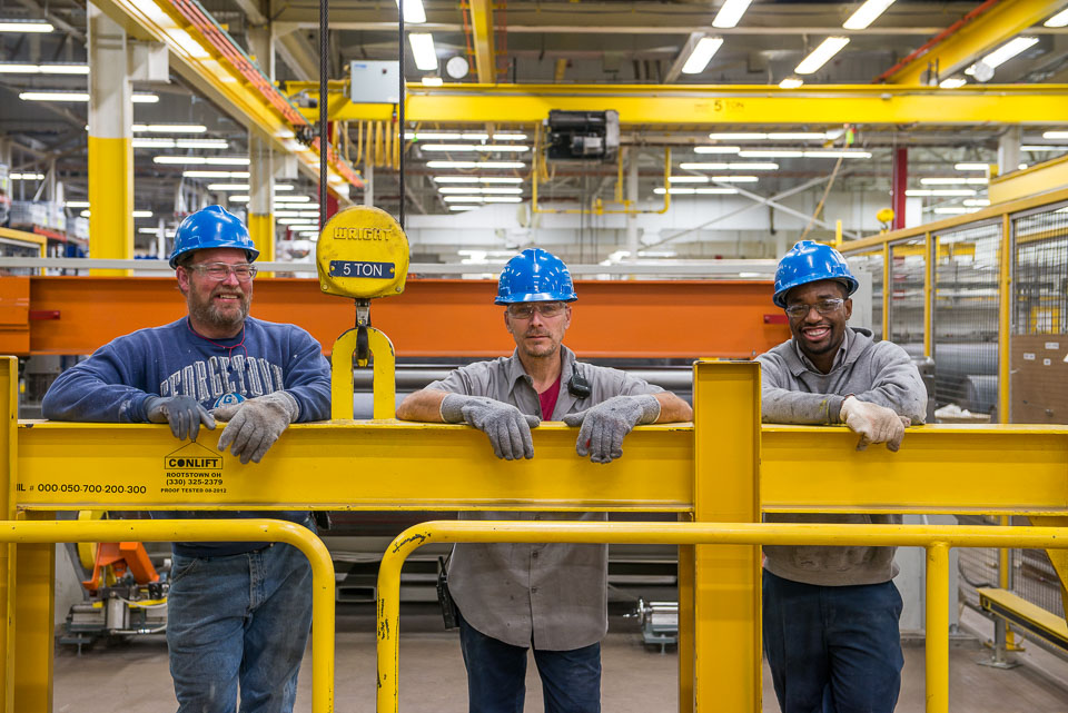 The JM EPDM manufacturing facility opened in May 2012 in Milan, Ohio. “It was a tremendous investment for us as EPDM is extremely capital-intensive,” said Director of Single Ply Marketing, Jennifer Ford-Smith. Ford-Smith noted, “The support from the organization’s leadership and the commitment from every employee involved was what led the successful implementation.” Director of Operations Brian Olson, said, “The company had tremendous support of the local Milan community. We were able to build on our established reputation in the state of Ohio because of our success with our other manufacturing locations in Defiance and Waterville, Ohio. The time was right for investing and it enhanced the roofing division’s product portfolio. JM now has one of the broadest offerings of commercial roofing products in the industry as a result.