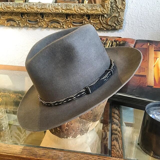 Apologizes for the radio silence! We have been so busy at the shop our Instagram posting has fallen by the wayside.
.
We finished up this handsome 100% Beaver, Fedora 78 today and are very happy with the results. This particular color&mdash;Granite&m