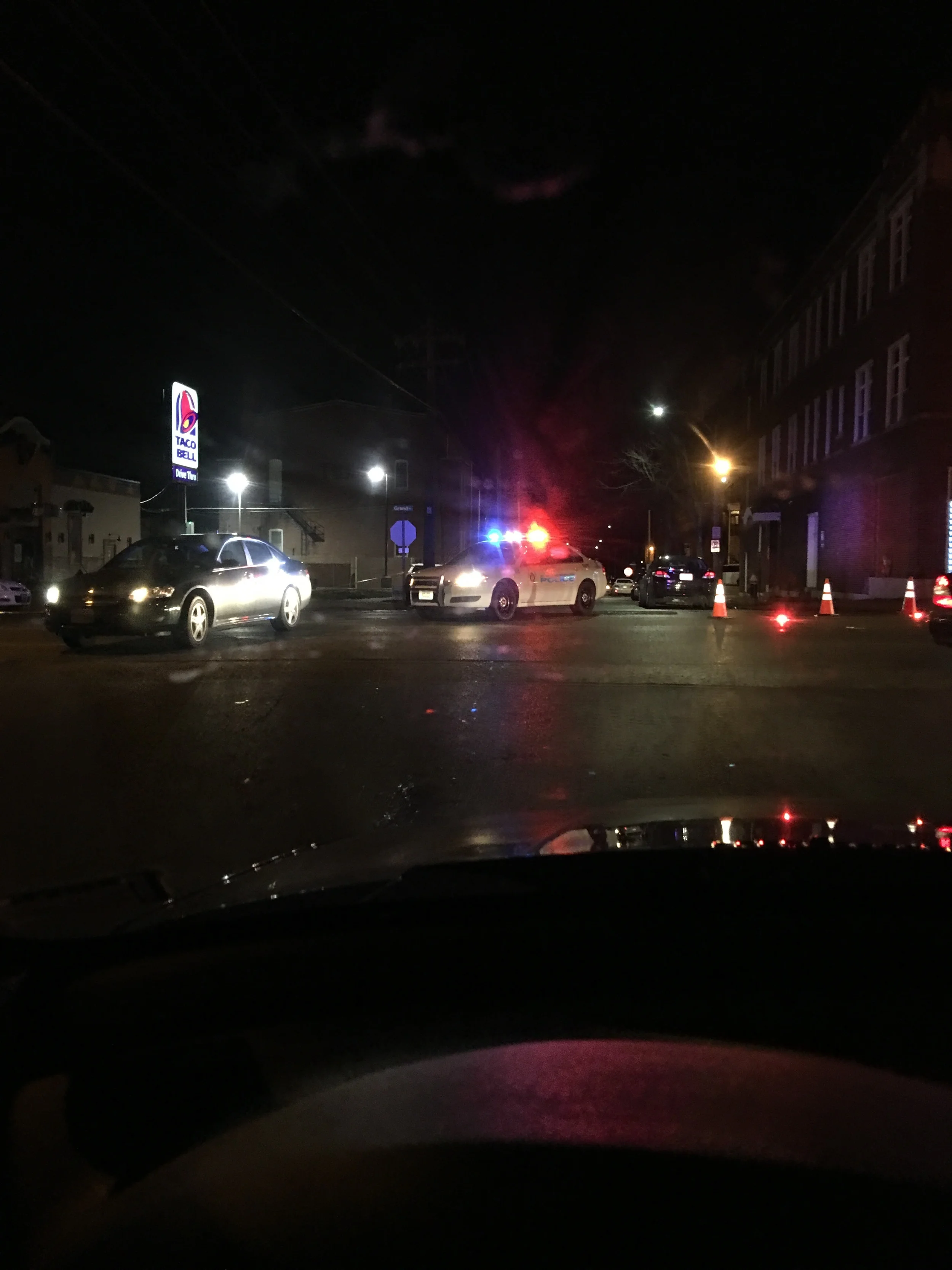 Just outside the church that held the rally, &nbsp;an armed robber shot and killed after raising his gun at the police.  
