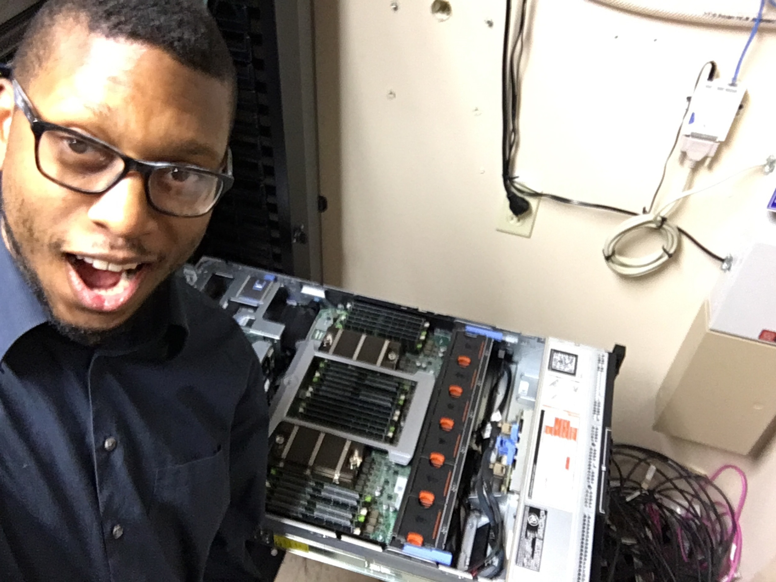 This server just got a 256GB upgrade in the RAM department. I got to be a cheerleader.  