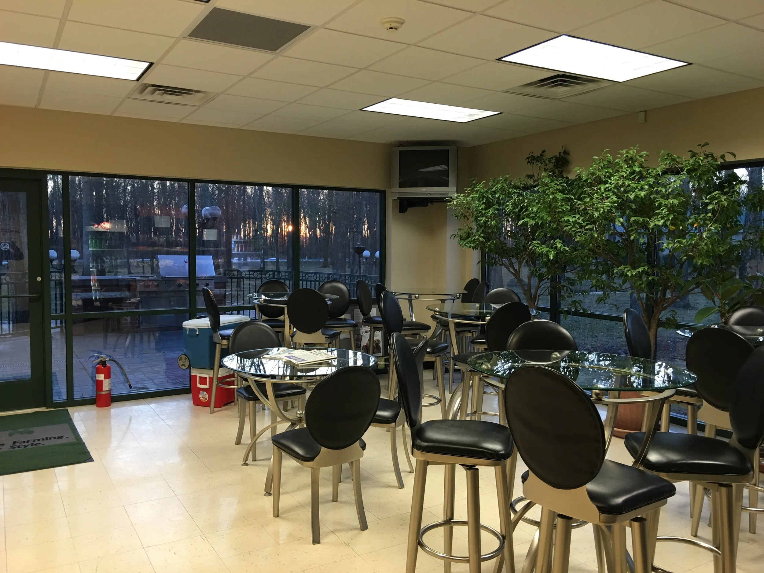 The break room on Wedneaday as I left.  