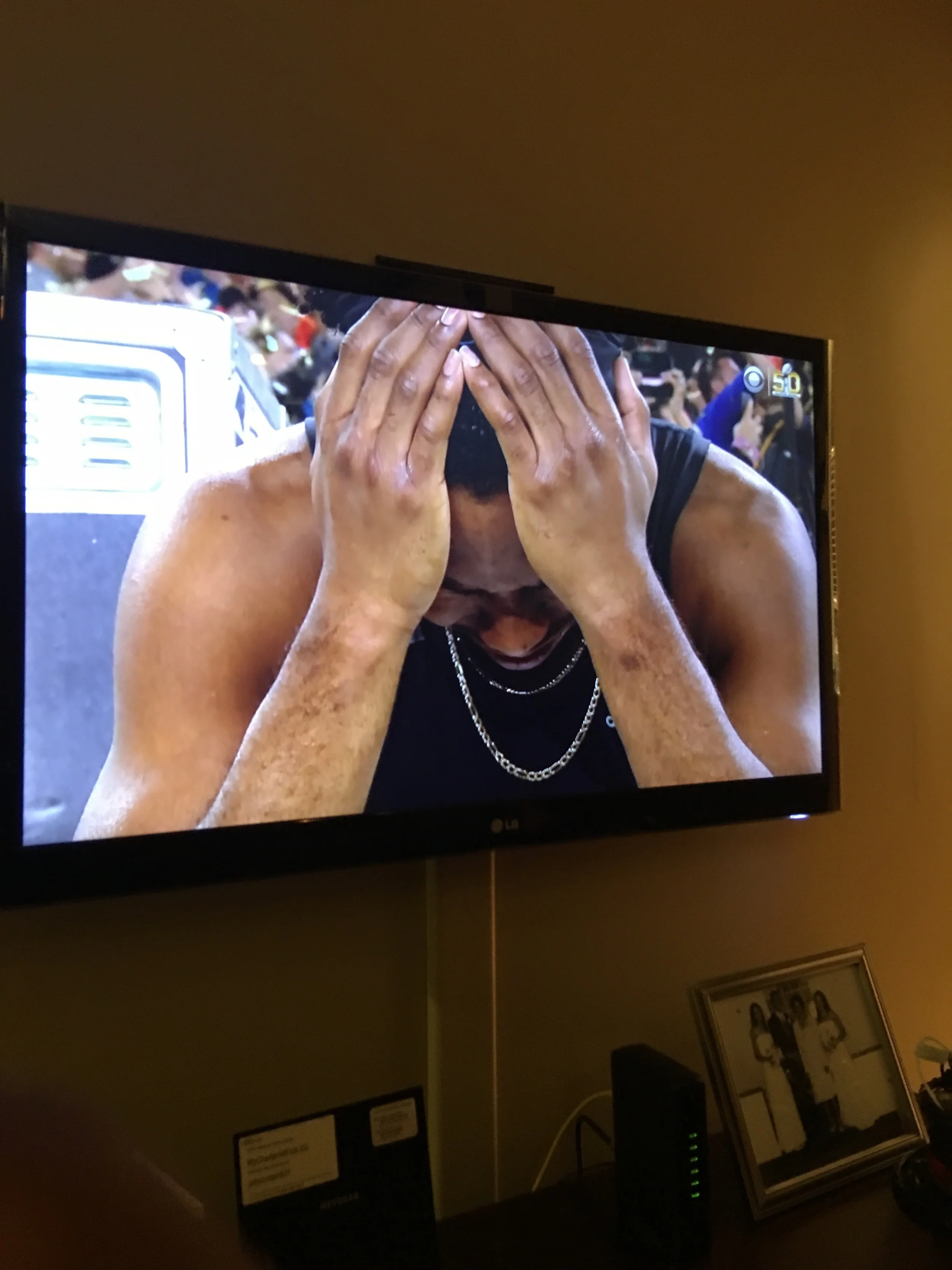 I thought there was no crying in football