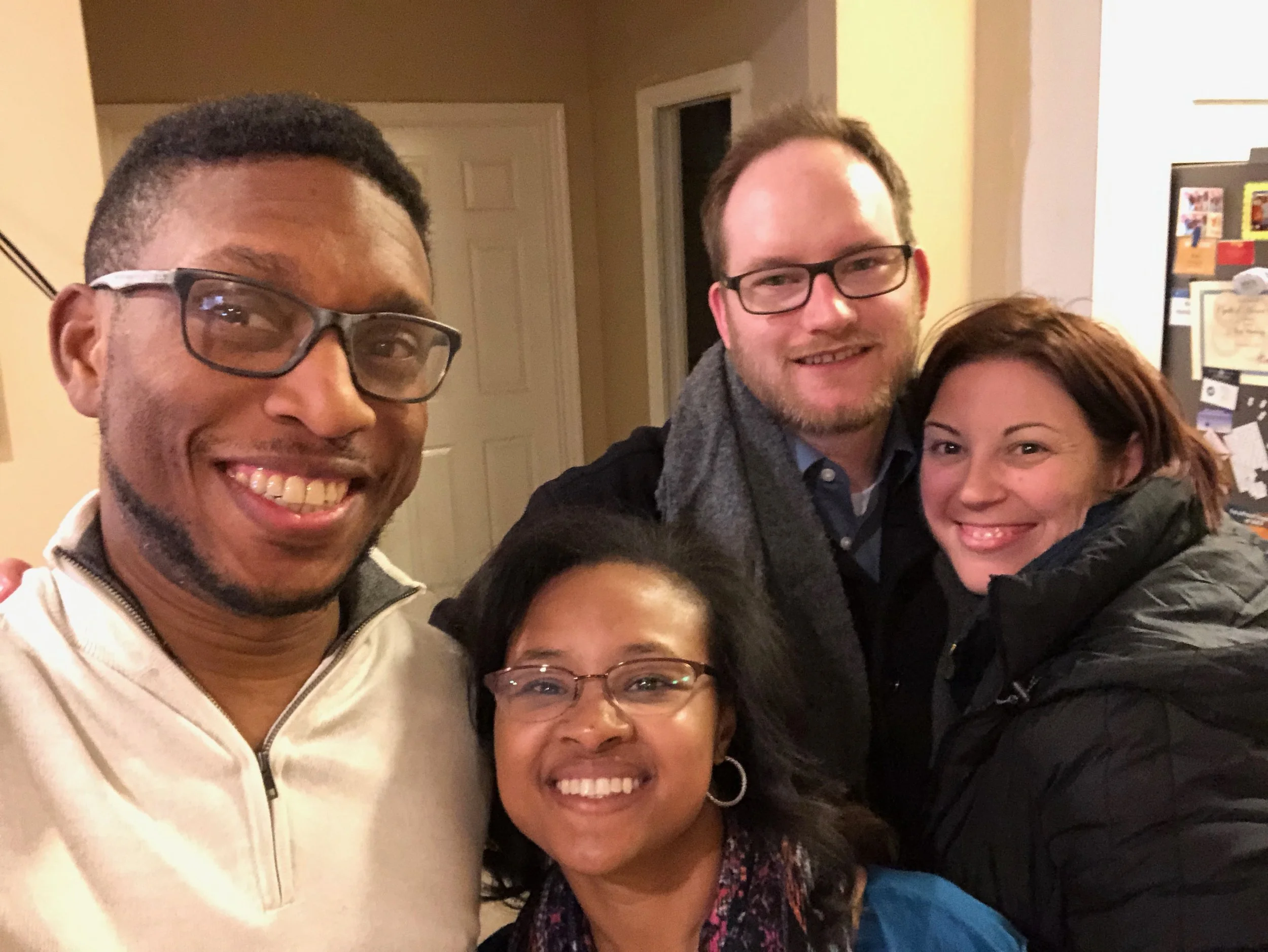 Dinner with friends, starting the New Year off right. I try hard to catch up with friends, start every year with the best intentions of catching everyone at least once. Life is too short, let's find a way friends!