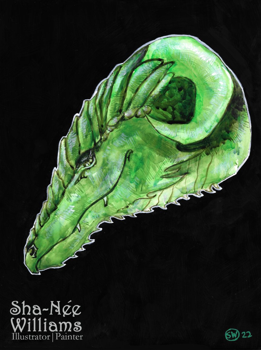 Green Dragon Head