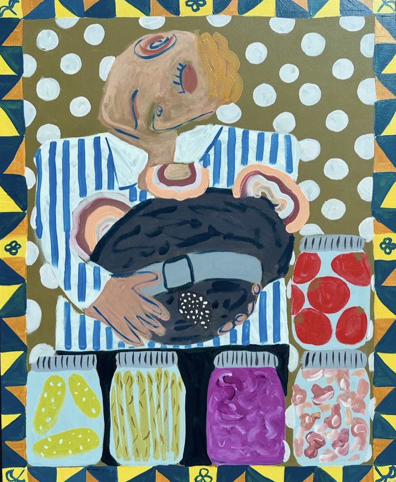 Harvest Moon, acrylic, 2025