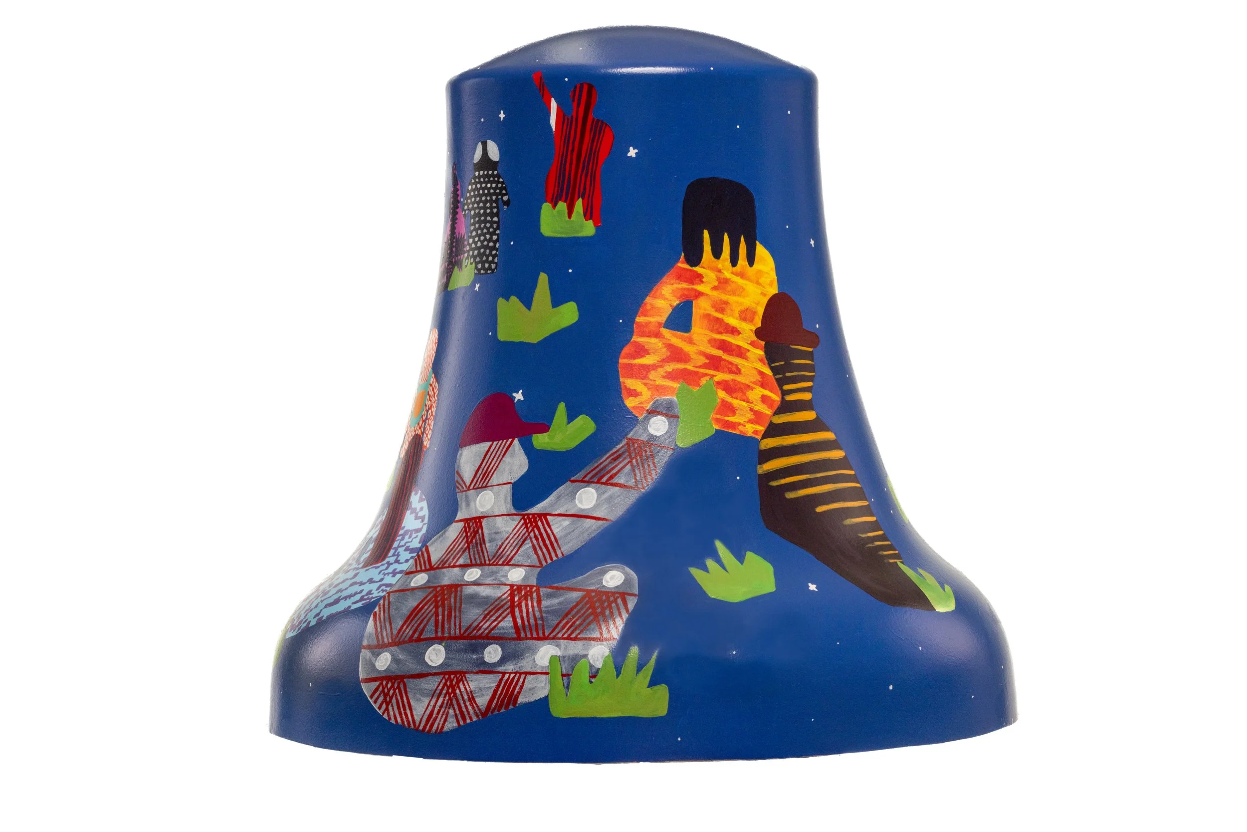 Who's Your North Star (backside), acrylic on fiberglass, 2026