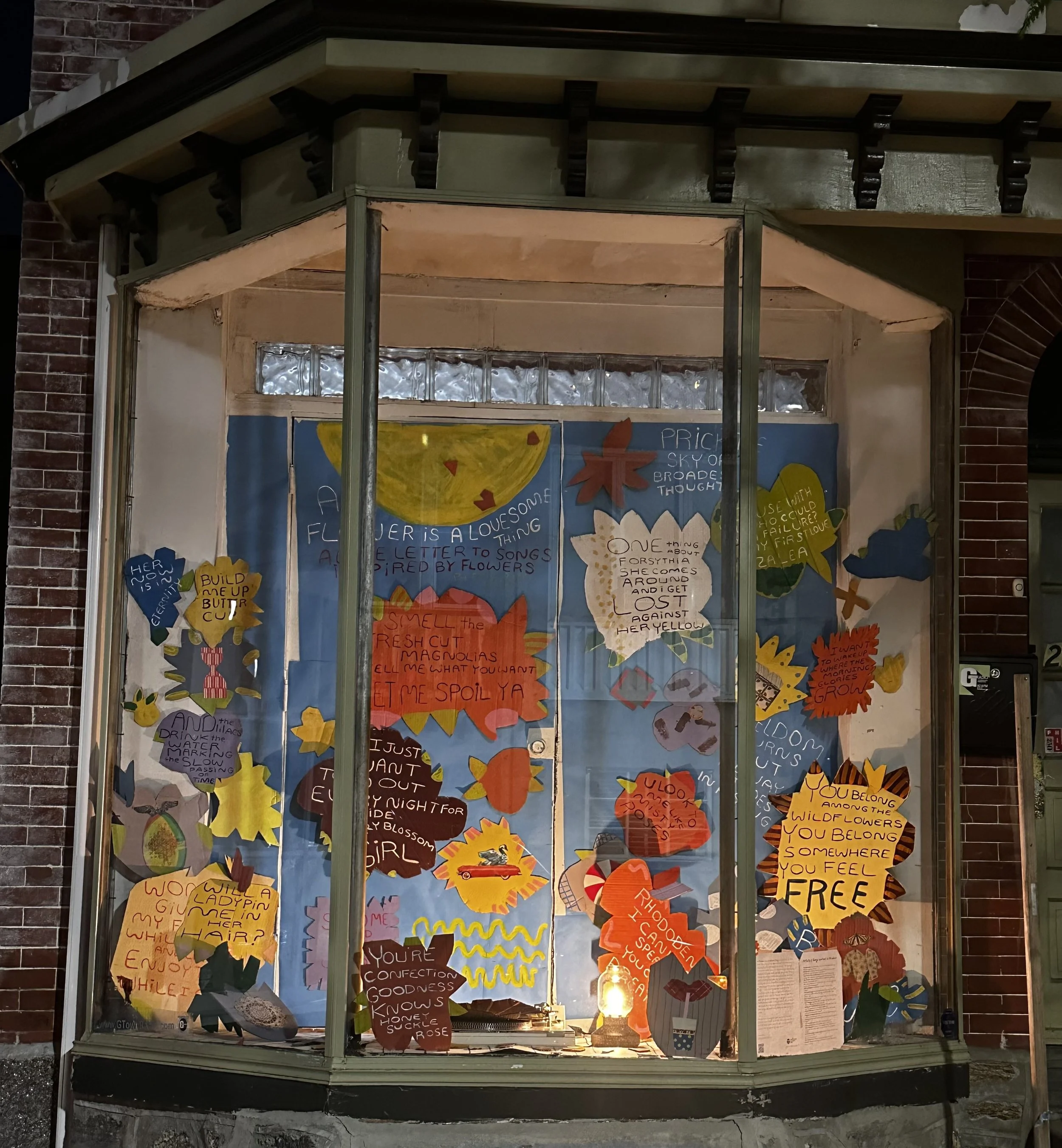 Germantown Radio Window Residency, acrylic on cardboard, 2026 