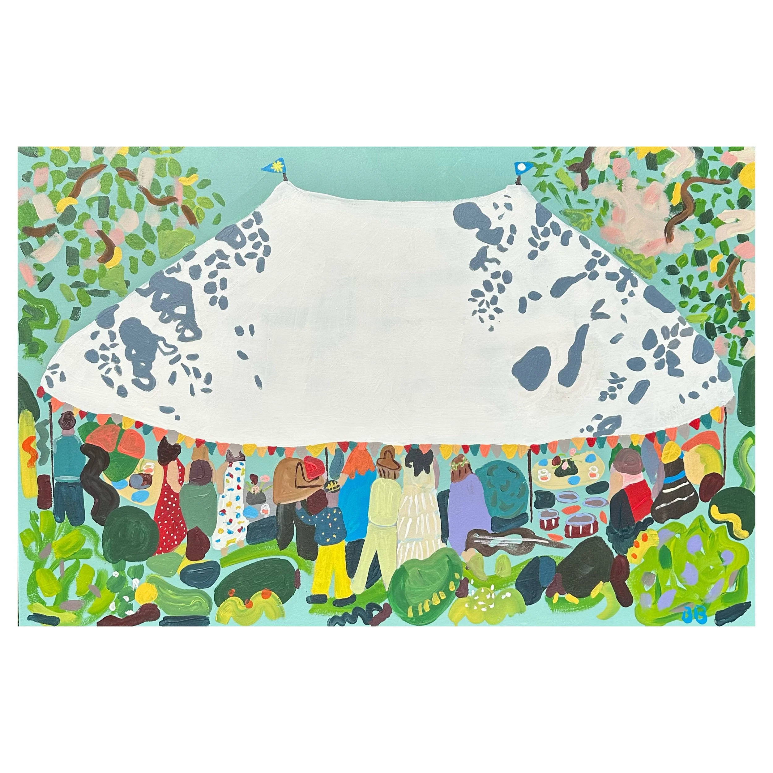 All Our Love Under One Tent, acrylic, 2026
