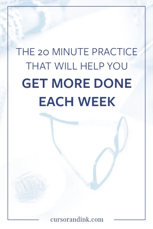 A Weekly Review doesn’t take much more than 20 or 30 minutes to do — but it gives me focus and momentum going into the next week that I just wouldn’t have otherwise. If you’re wondering how to increase your productivity as a blogger or business owner, this post is for you! Click through to read my process now.