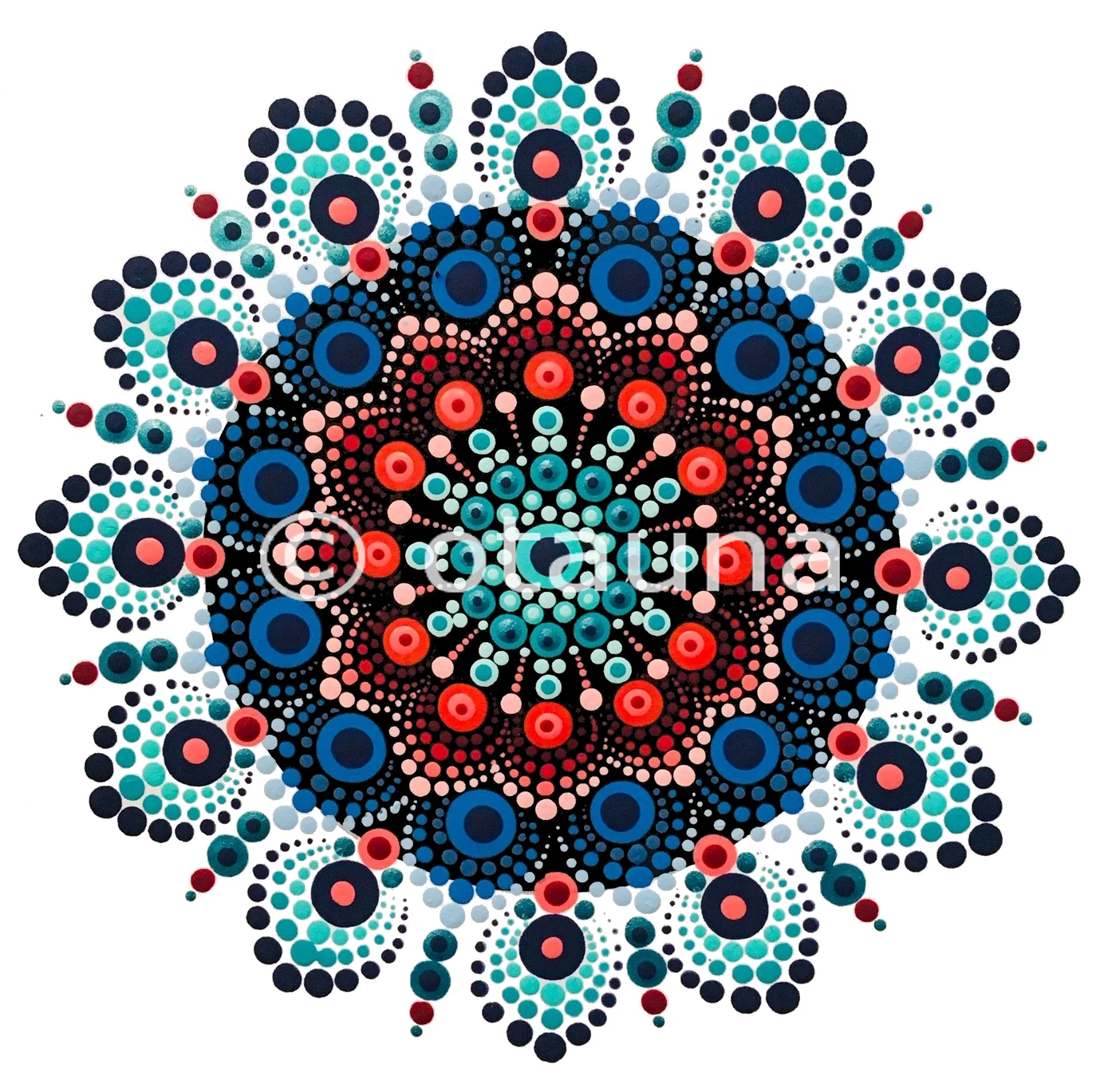 White Background Mandala &mdash; Otauna