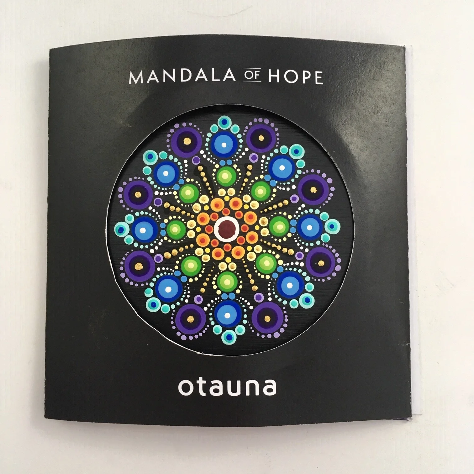 Life’s path often requires great STRENGTH . In those periods, we look to symbols of hope and perseverance, like the rainbow that inspired this mandala.