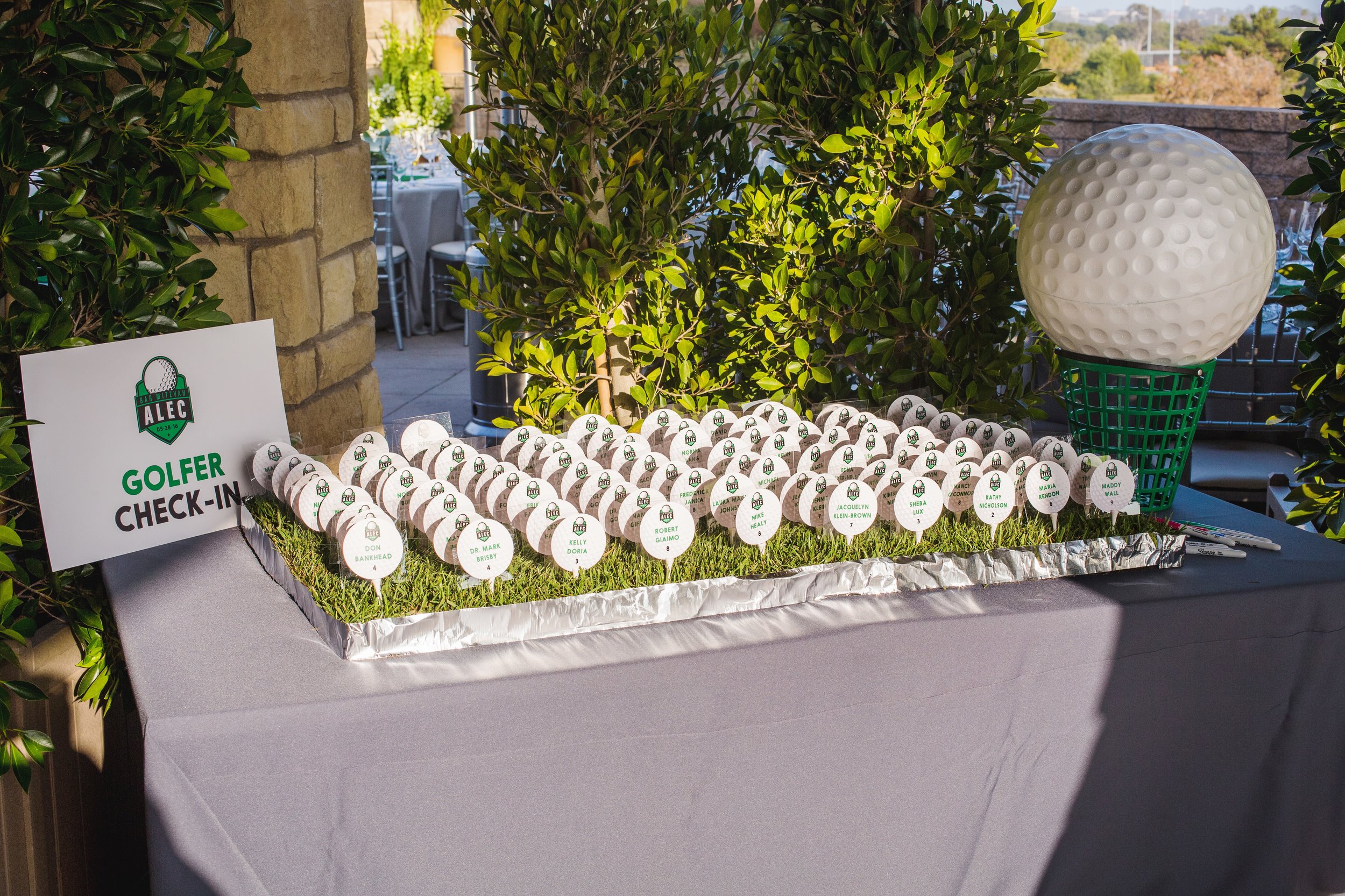 Felici Events | Planer | Four Seasons Resort | Santa Barbara | Bar Mitzvah Planning | Check-In | Name Cards 