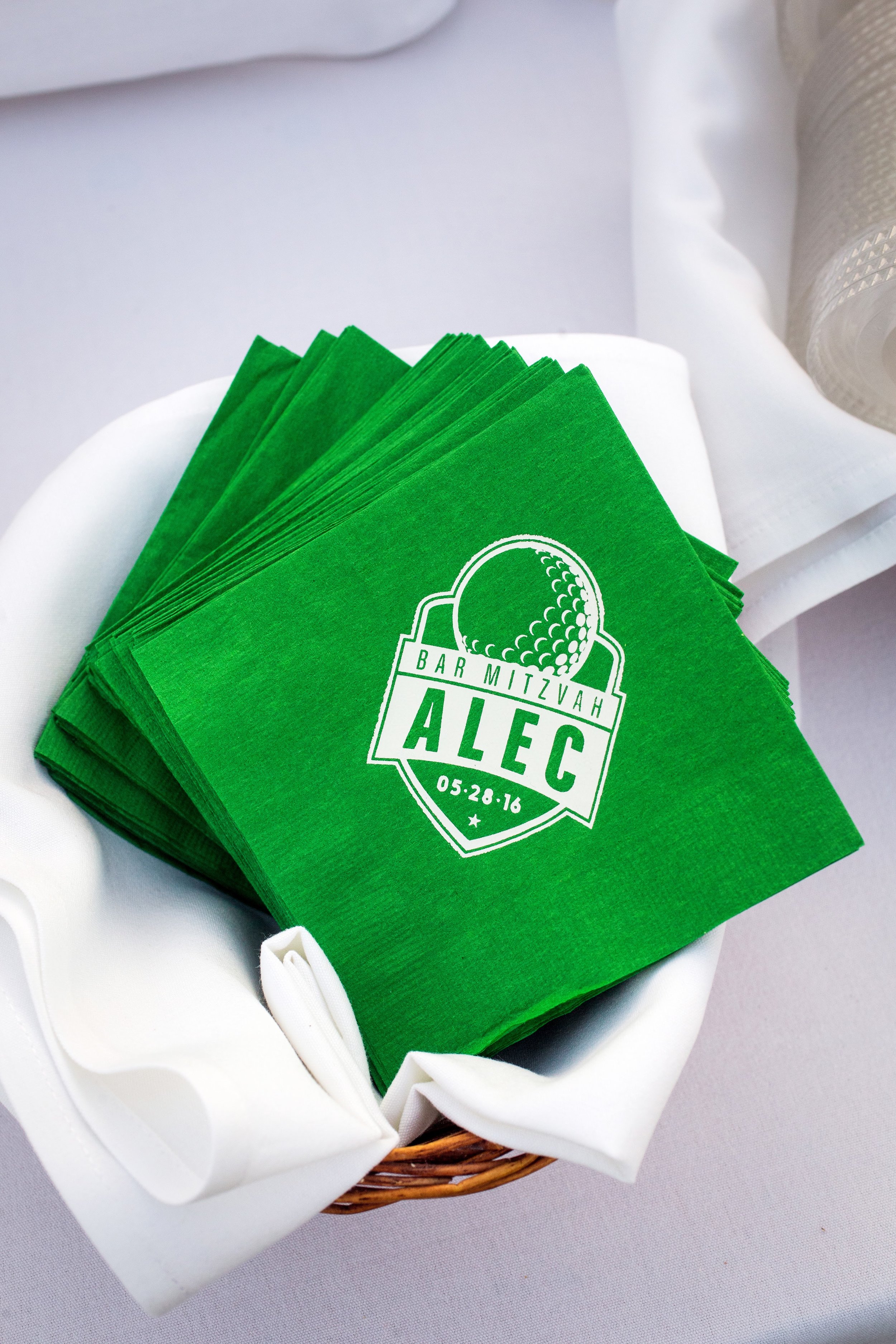 Felici Events | Planer | Four Seasons Resort | Santa Barbara | Bar Mitzvah Planning | Personalized Napkins