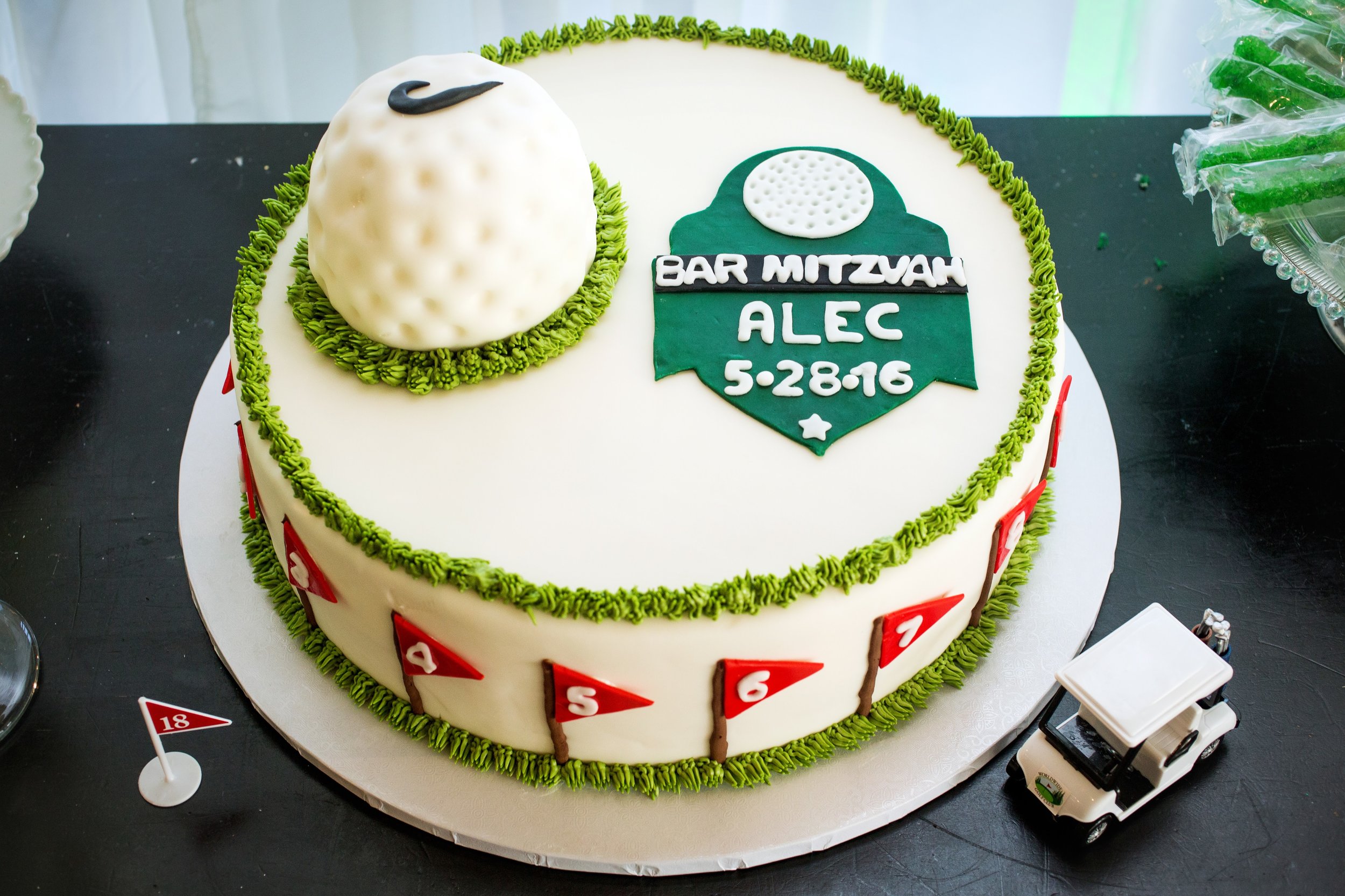 Felici Events | Planner | Four Seasons Resort | Santa Barbara | Bar Mitzvah Planning | Golf Cake