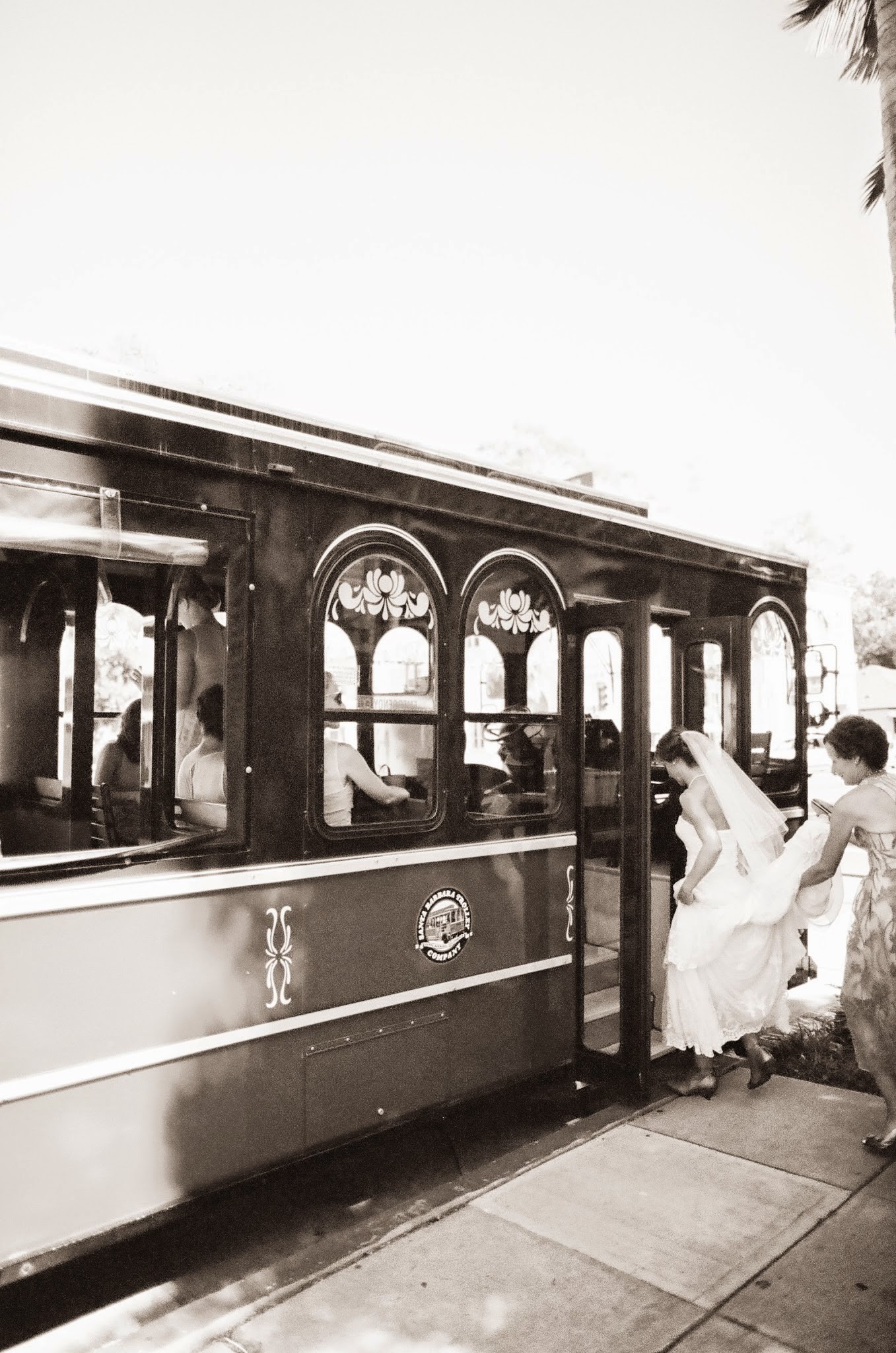 www.felicievents.com | Felici Events | Historical Museum Wedding | Santa Barbar Trolley