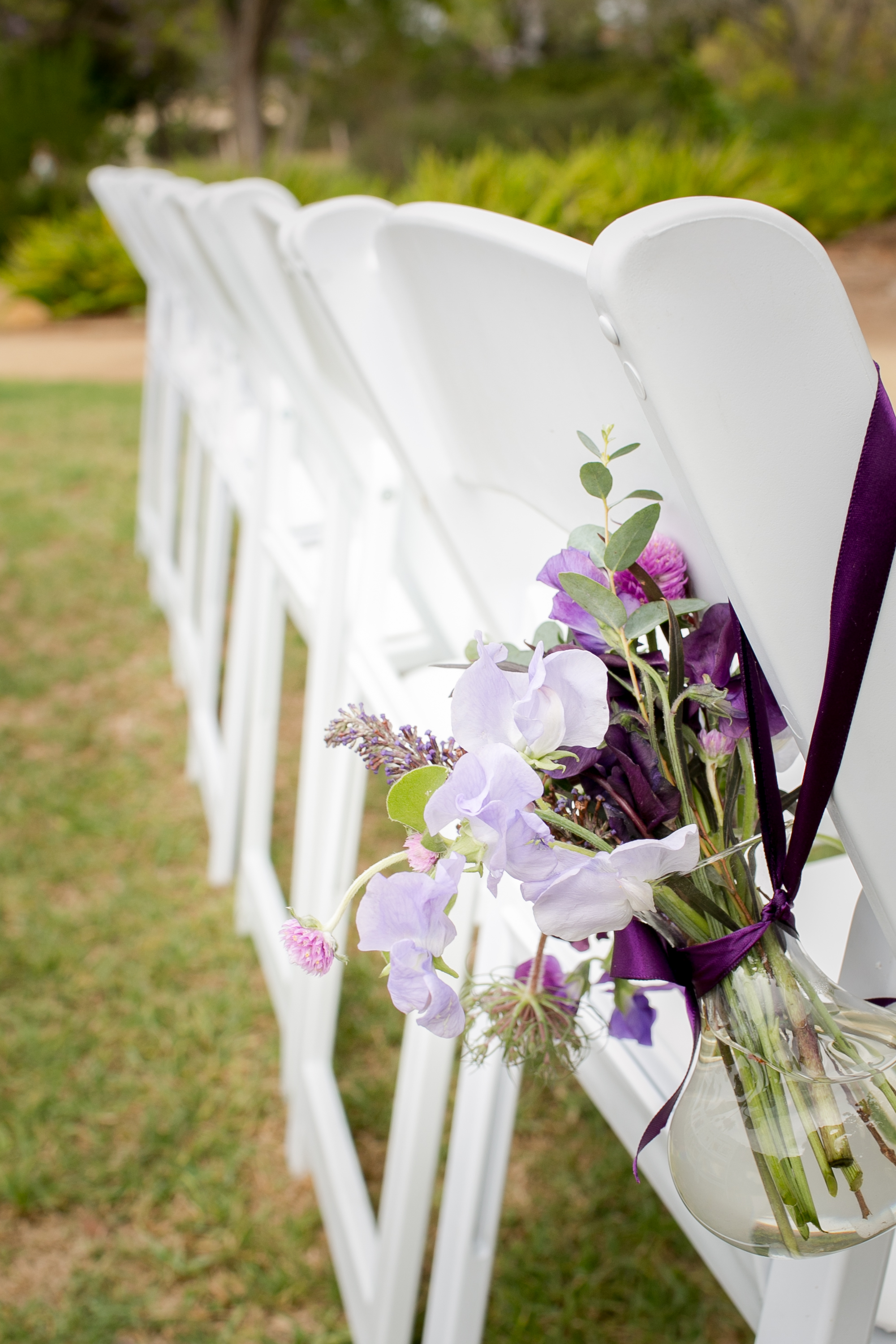 www.felicievents.com | Groom | Felici Wedding | Wedding Ceremony | Purple Aisle Flowers | Santa Barbara Wedding