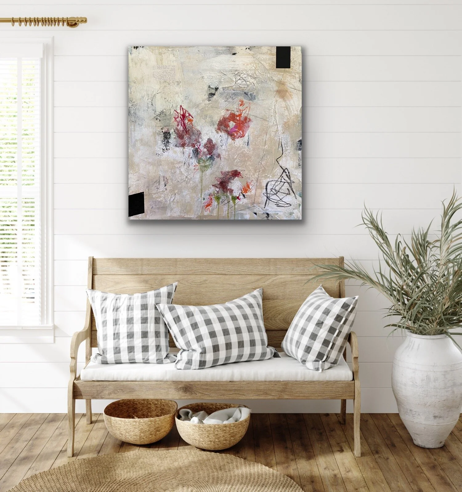 "Grandmother Four Black Chairs" - SOLD