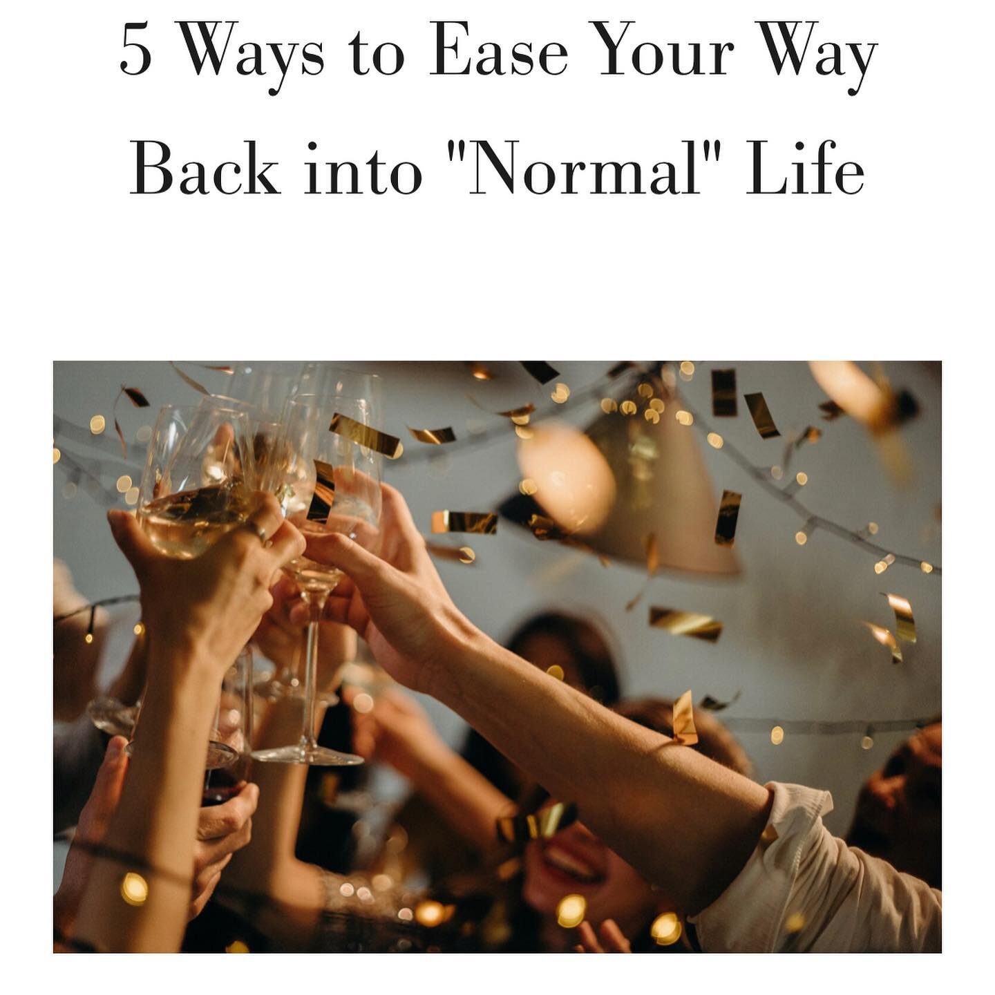 ✨New on the blog ✨

If you&rsquo;ve found yourself not knowing what to do with your hands at BBQ&rsquo;s and/or forgot how to be in social settings all together, this post is for you 😆 

5 ways to ease your way back into &ldquo;normal&rdquo; life is