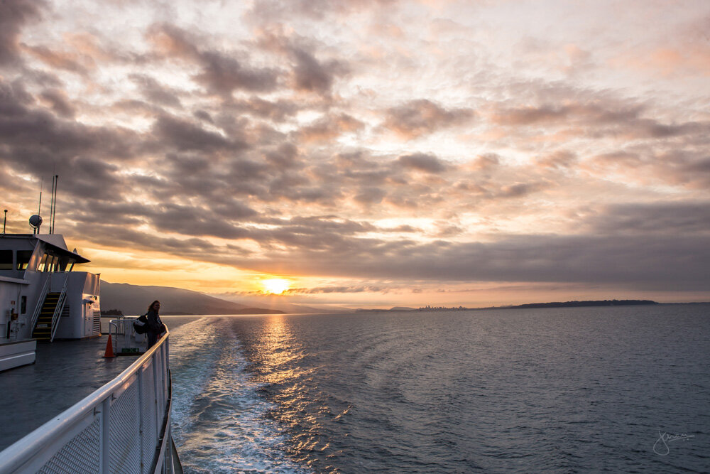Sunrise on BC Ferry