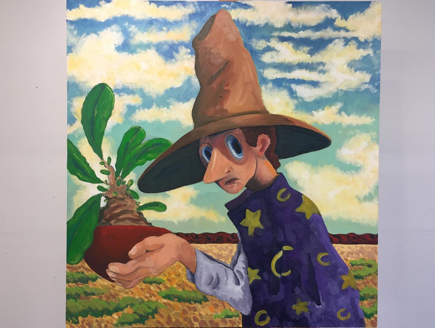 Cowboy WIZARD 🧙&zwj;♂️🤠

They also like plants

Oil paint on canvas
32in x 30.5in

#art #contemporaryart #contemporarypainting #contemporaryoilpainting #painting #oilpainting #artist #contemporaryartist #wizard #cowboy #plants