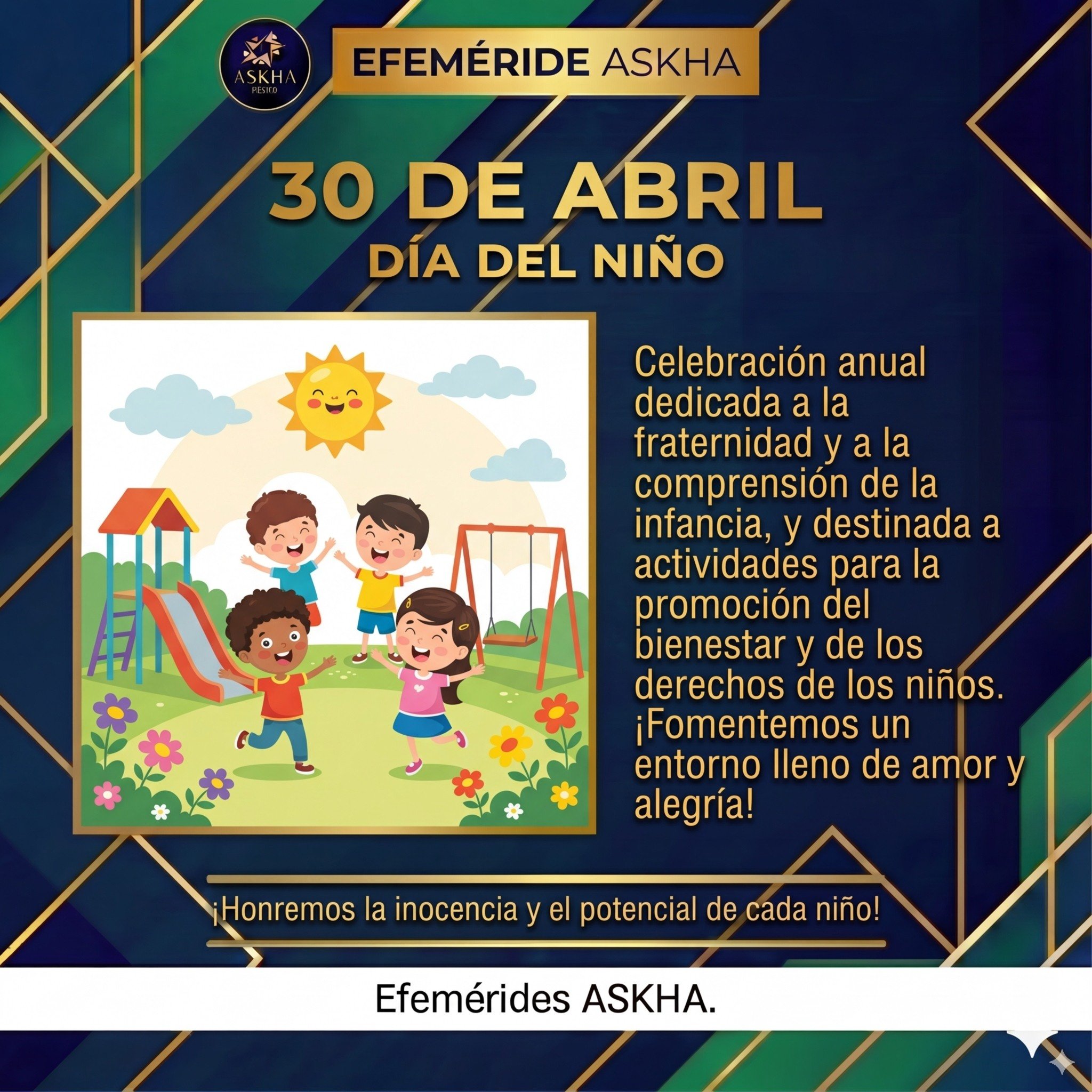 🎈✨ En este D&iacute;a del Ni&ntilde;o celebramos la creatividad, la curiosidad y las ideas que pueden cambiar el mundo

En ASKHA MX creemos que cada ni&ntilde;a y ni&ntilde;o tiene el potencial de convertirse en un gran innovador, emprendedor o agen