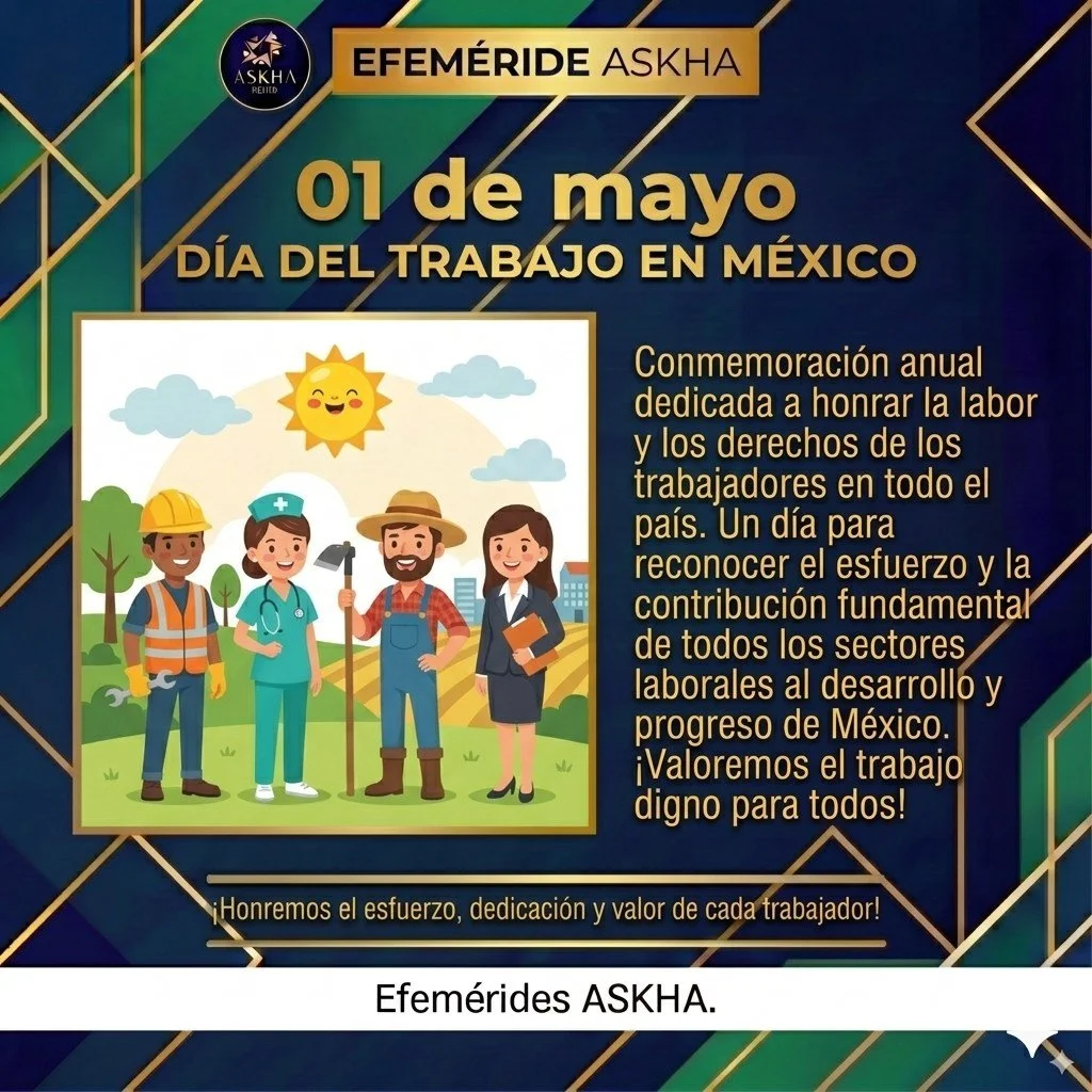 💼✨ En este D&iacute;a del Trabajo reconocemos a quienes todos los d&iacute;as construyen, crean e impulsan el desarrollo de nuestro pa&iacute;s

En ASKHA MX creemos en el poder del trabajo con prop&oacute;sito: aquel que transforma ideas en solucion