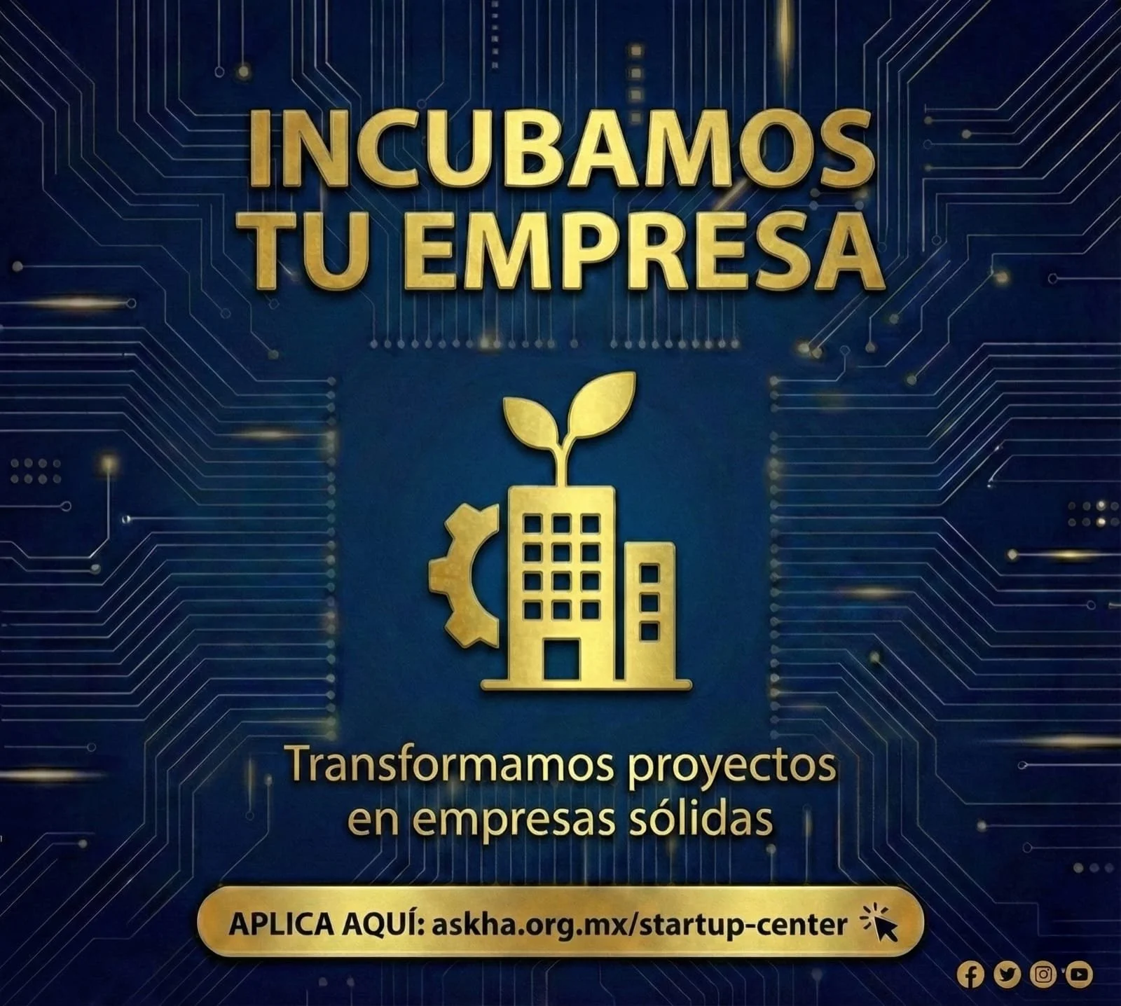 Nuestro programa de incubaci&oacute;n Startup Center es el impulso que tu idea necesita para convertirse en un proyecto real 🚀

Aplica en nuestra p&aacute;gina web e inicia tu camino emprendedor hoy:

👉 https://askha.org.mx/startup-center