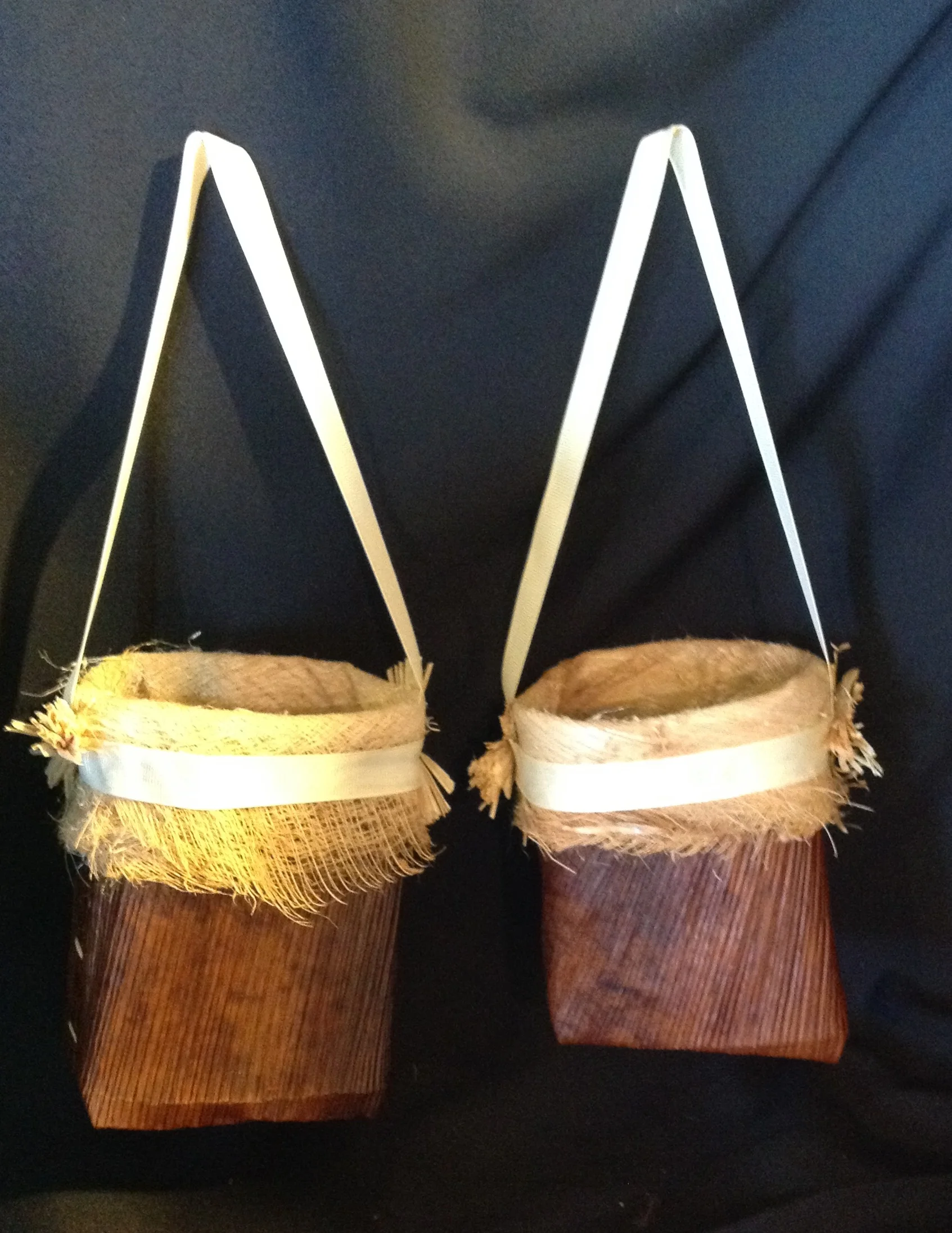 Matching Flower Girl Baskets