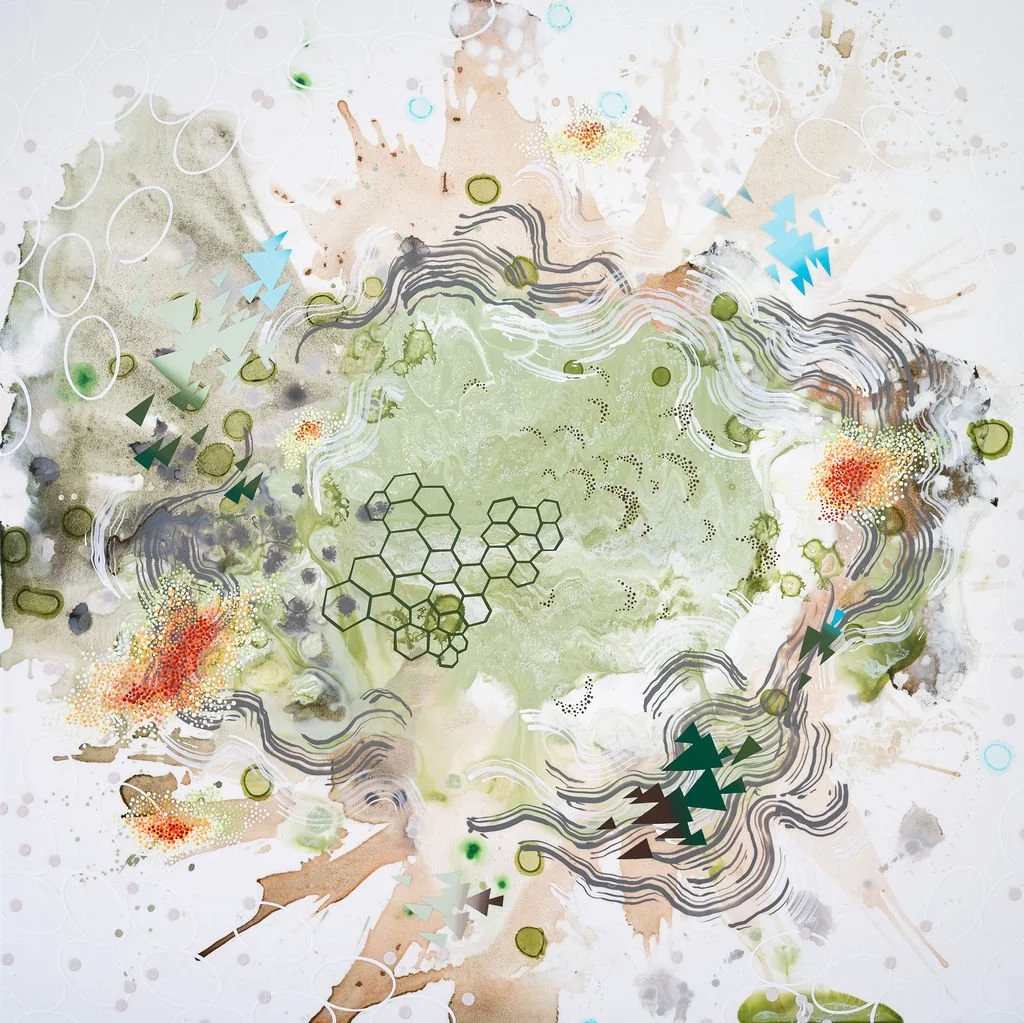 Biophilia, 60%22x60%22, Mixed Media on Panel, 2025.jpg