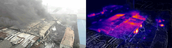 Comparison of FOV between camera and thermal