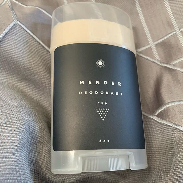 Review: @mender.shop CBD deodorant &bull;
I was not expecting this one! I&rsquo;ve been using @mender.shop&rsquo;s deodorant for 2 weeks. It keeps me dry smelling fresh for at the very least 12 hours, all day has more often been the case. I prefer wa