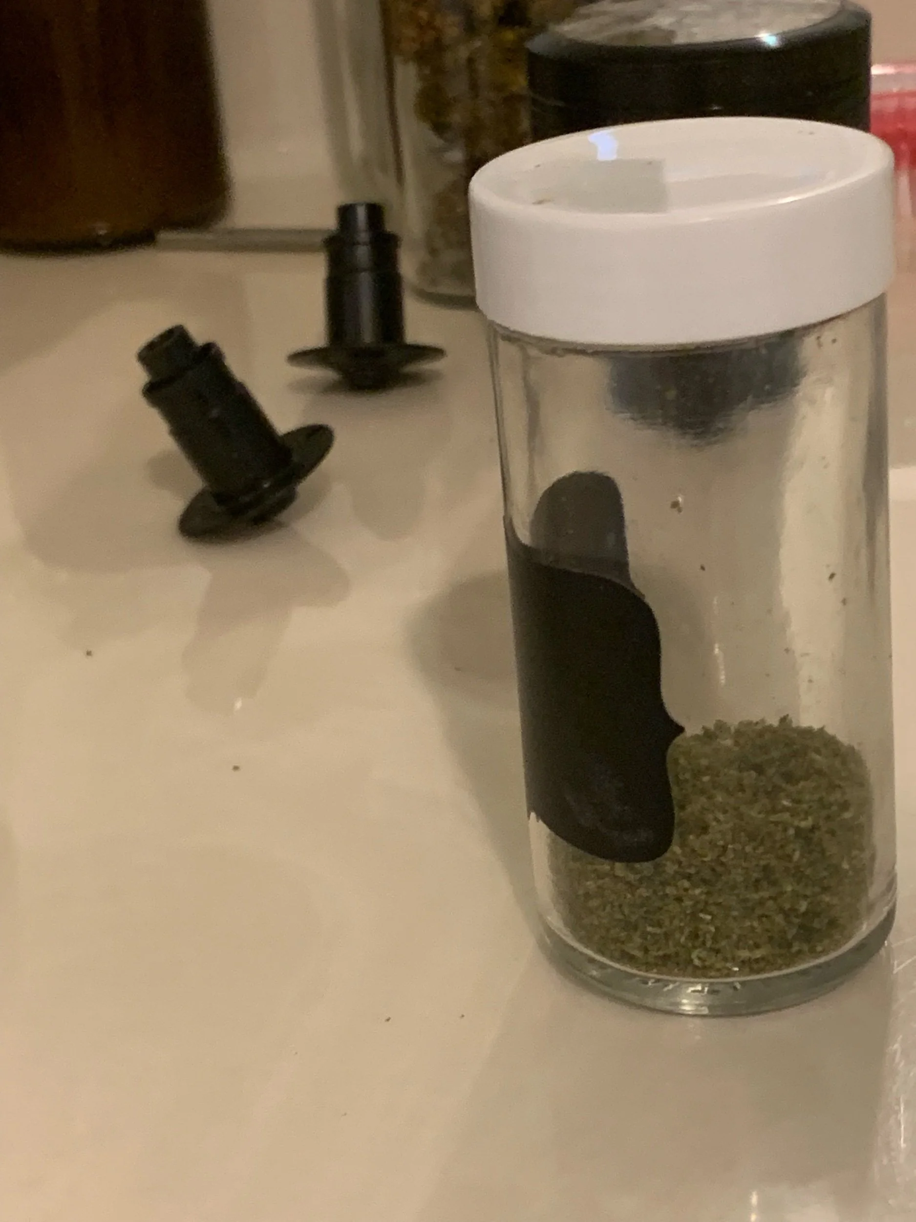 Freshly ground & homegrown cannabis 