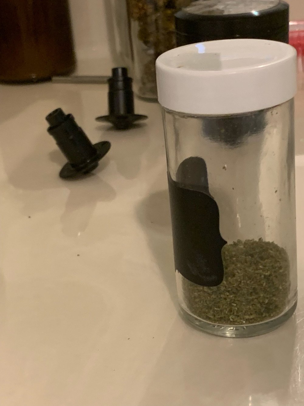 Freshly ground & homegrown cannabis 