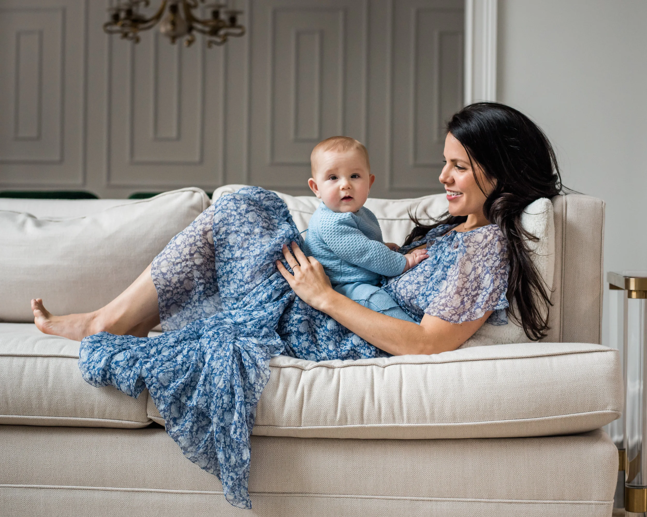 Relaxed Mother &amp; Son Portraits at Home | Atlanta Child Photographer