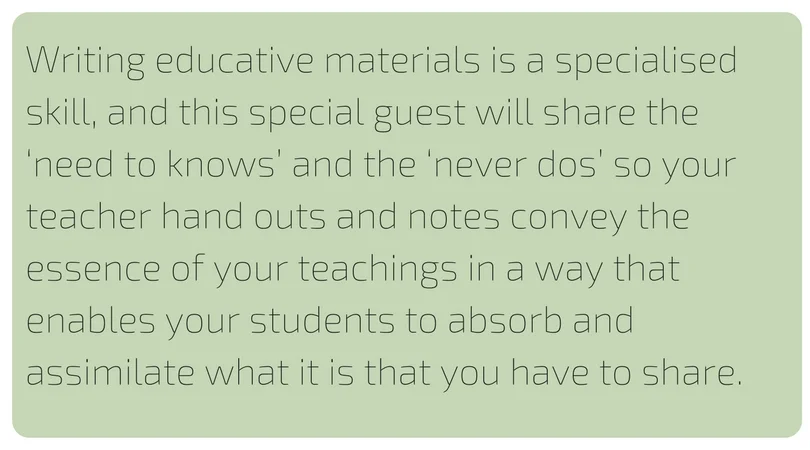 Plus in this live training you’ll also be able to ask Virginia all of your YTT writing questions as well as hear her top always dos and always avoids so you’re Yoga teacher training writing is as compelling as how yo (1).jpg