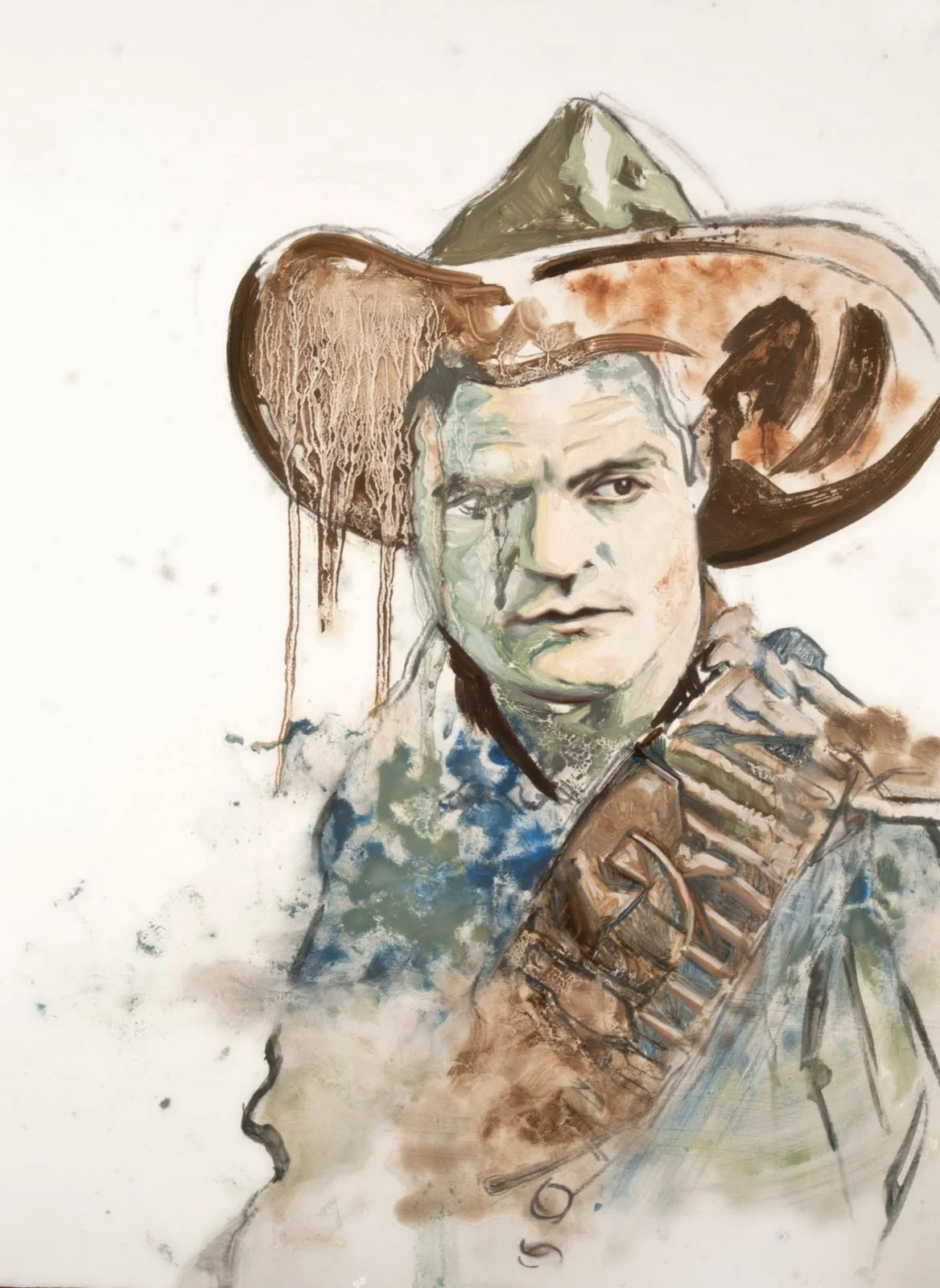 Cowboy 12 Oil on Panel 20" x 16" 2012